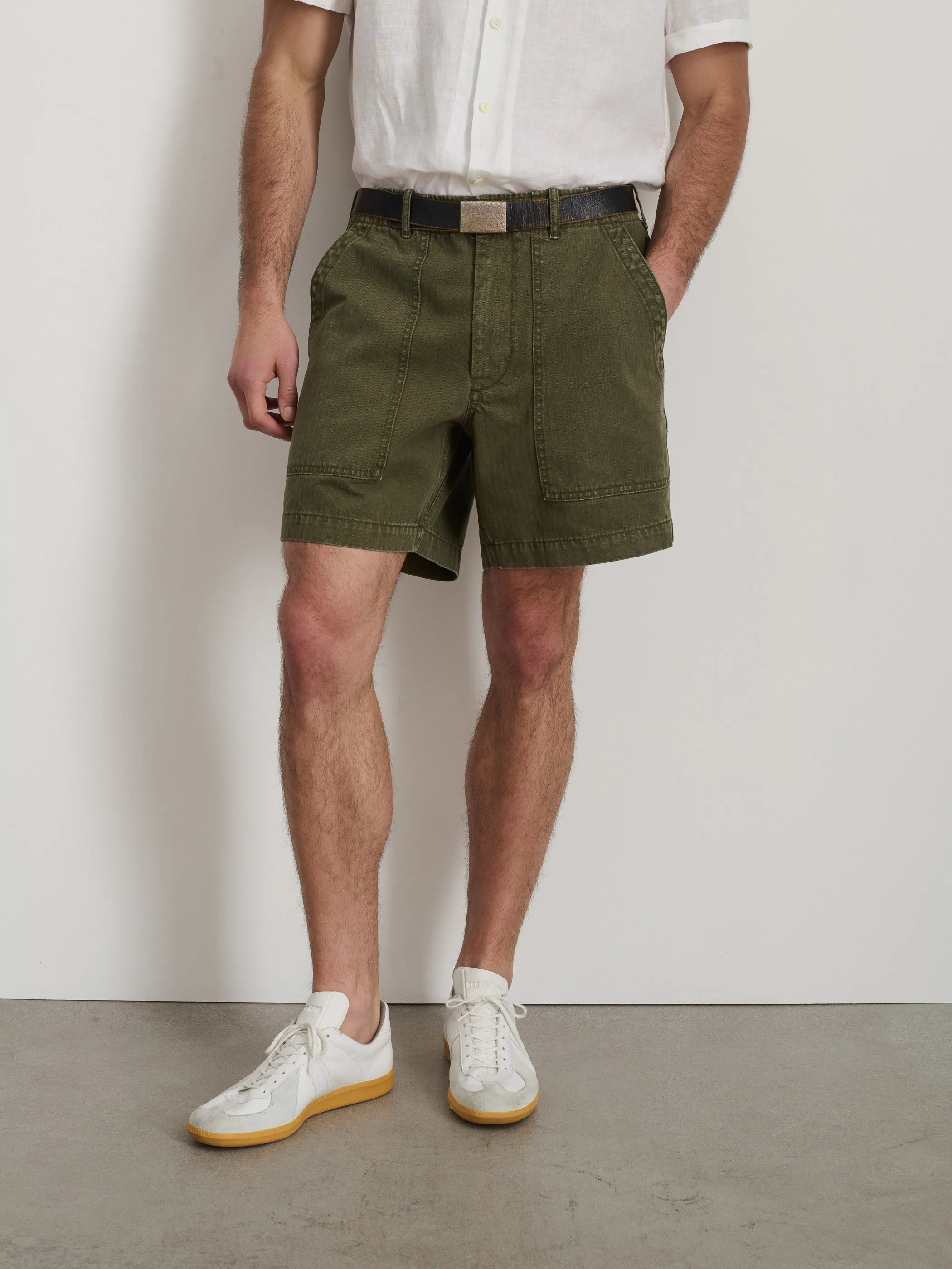 Field Short In Herringbone sold by Alex Mill product image thumbnail 3