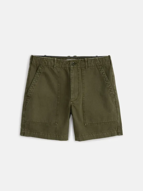 Field Short In Herringbone sold by Alex Mill