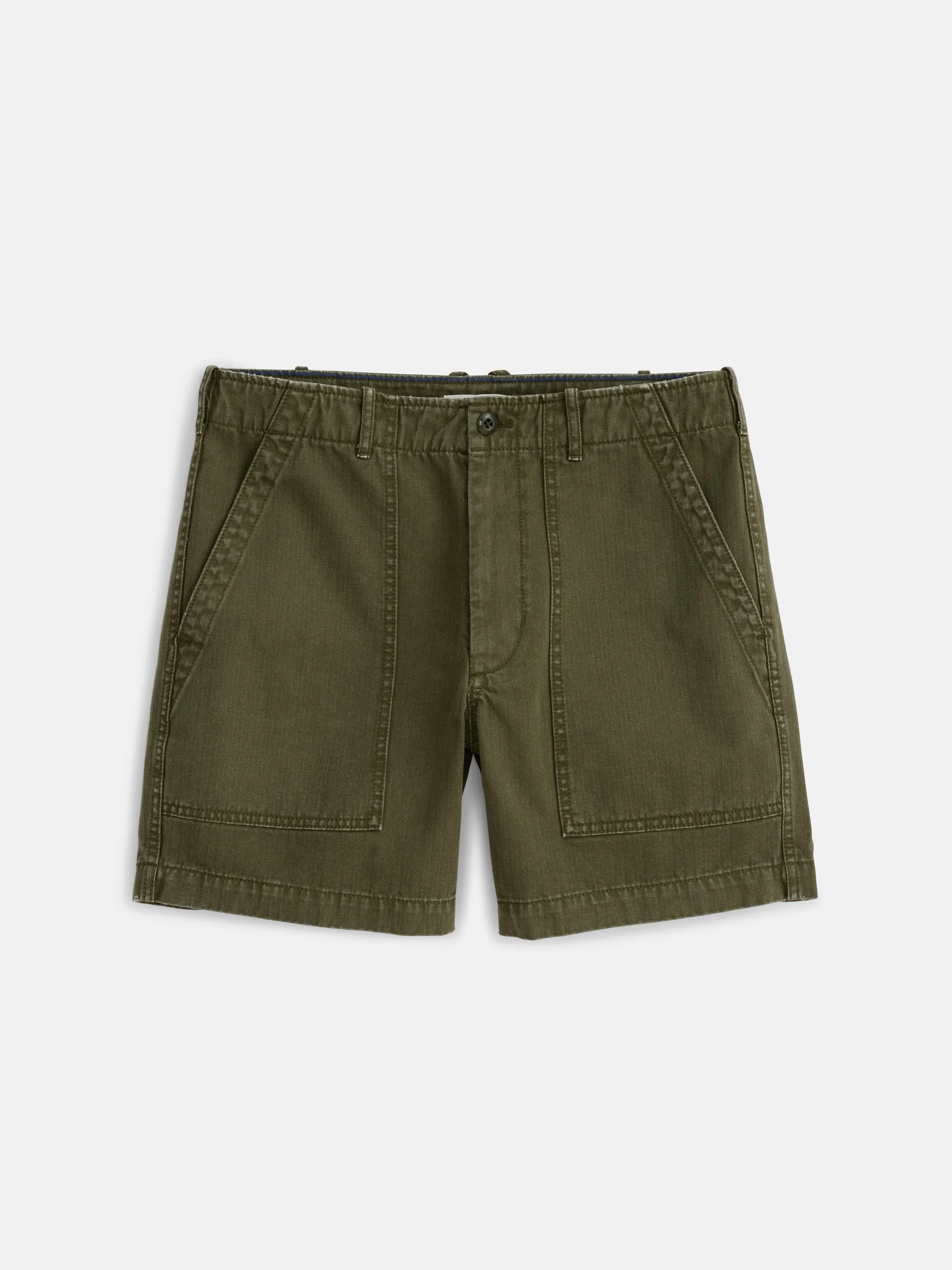 Field Short In Herringbone sold by Alex Mill