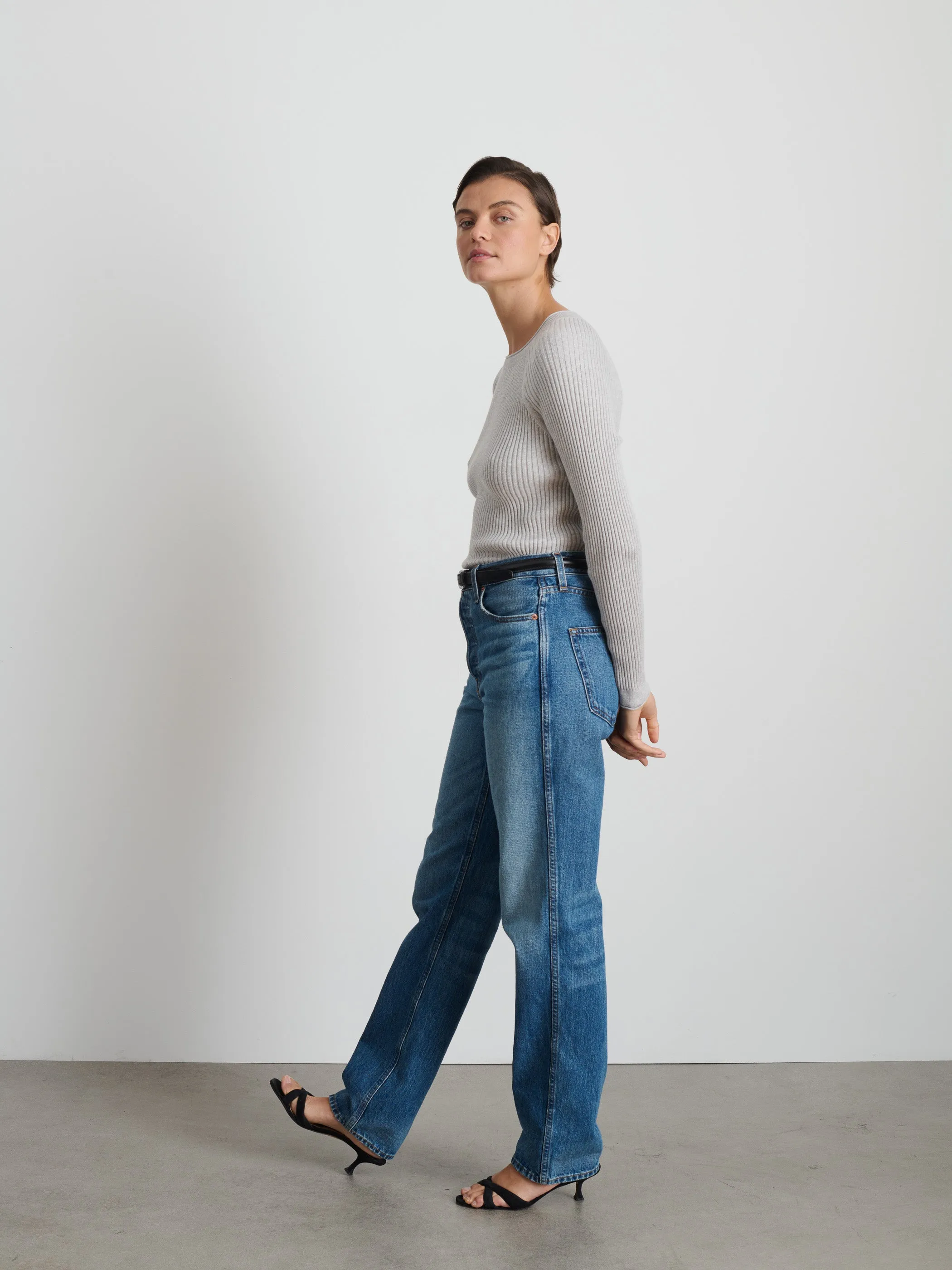 Ribbed Crewneck Sweater sold by Alex Mill product image thumbnail 5