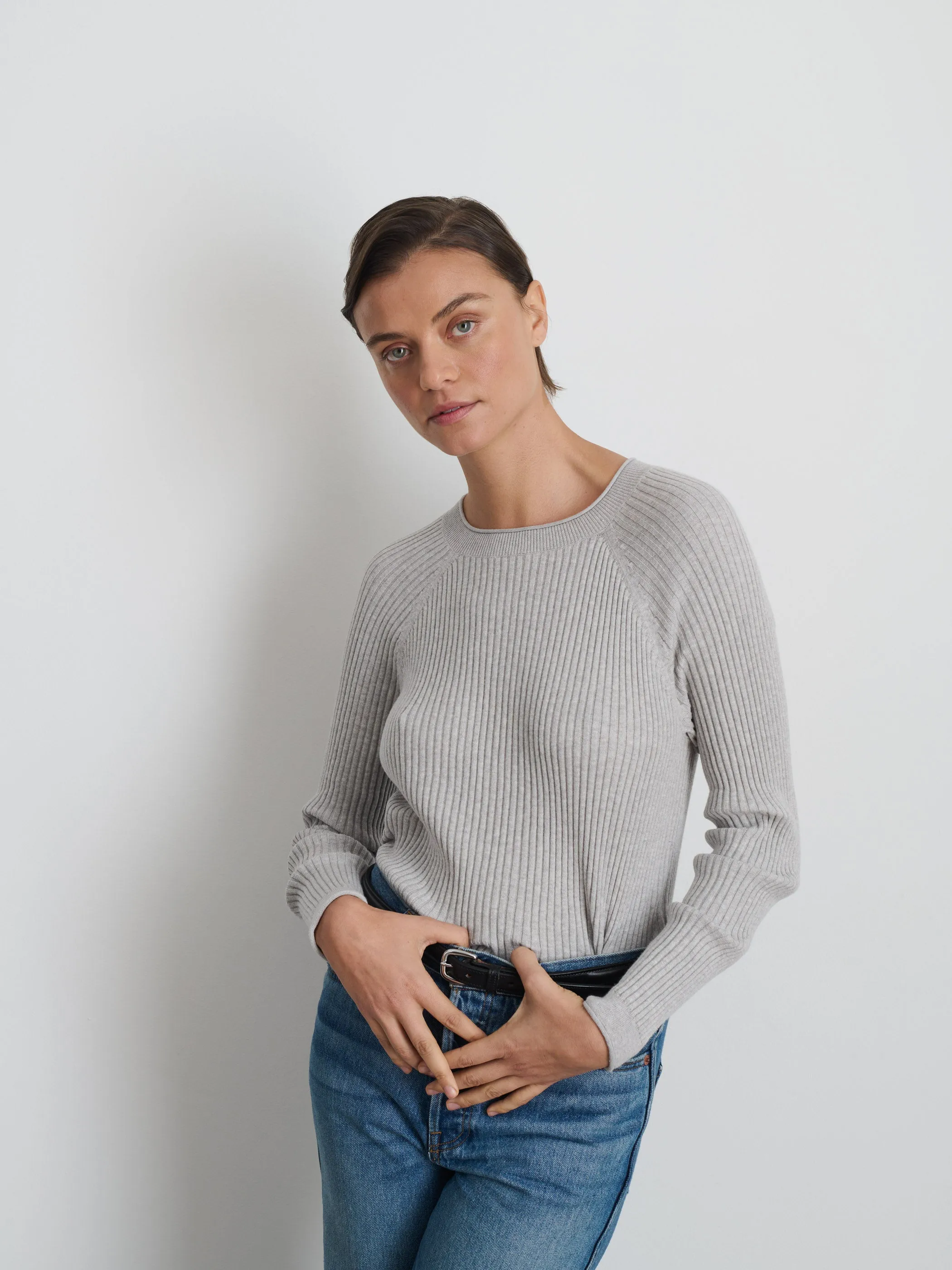 Ribbed Crewneck Sweater sold by Alex Mill product image thumbnail 2