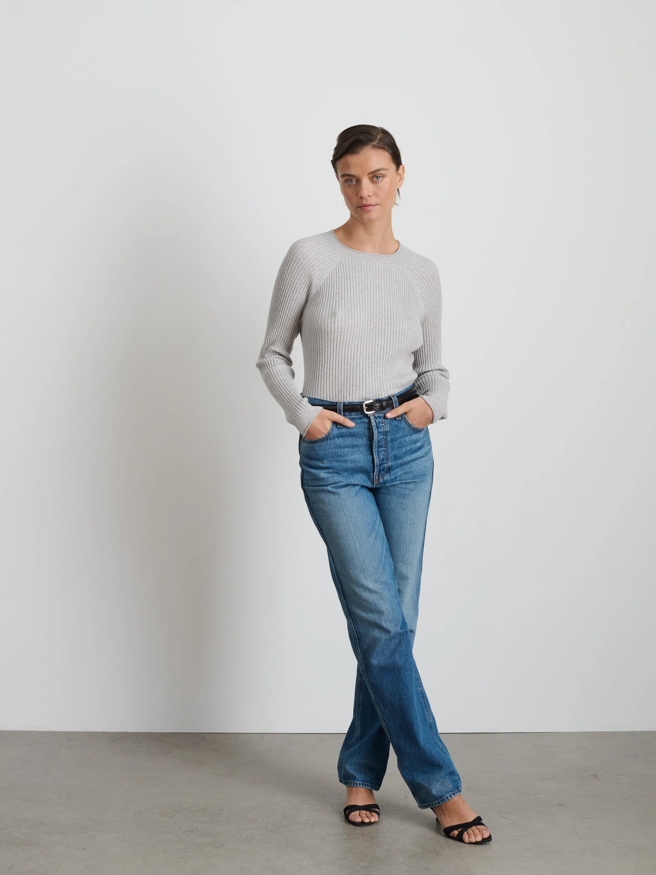 Ribbed Crewneck Sweater sold by Alex Mill product image thumbnail 3