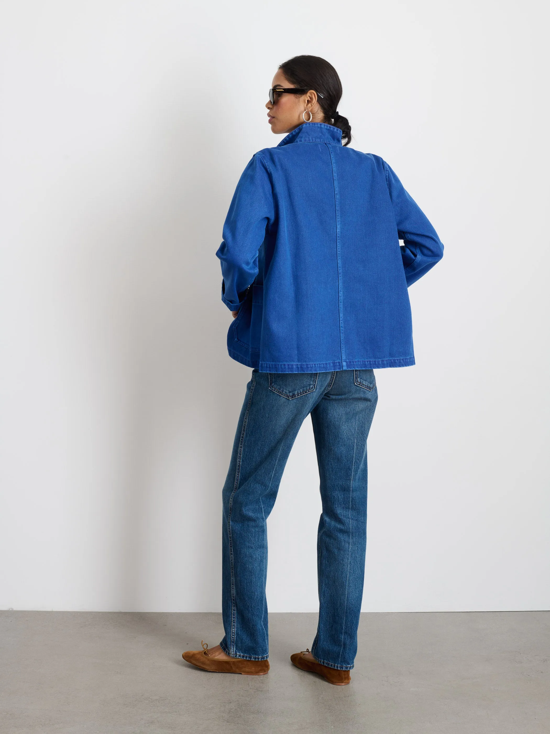 Britt Work Jacket in Recycled Denim sold by Alex Mill product image thumbnail 5