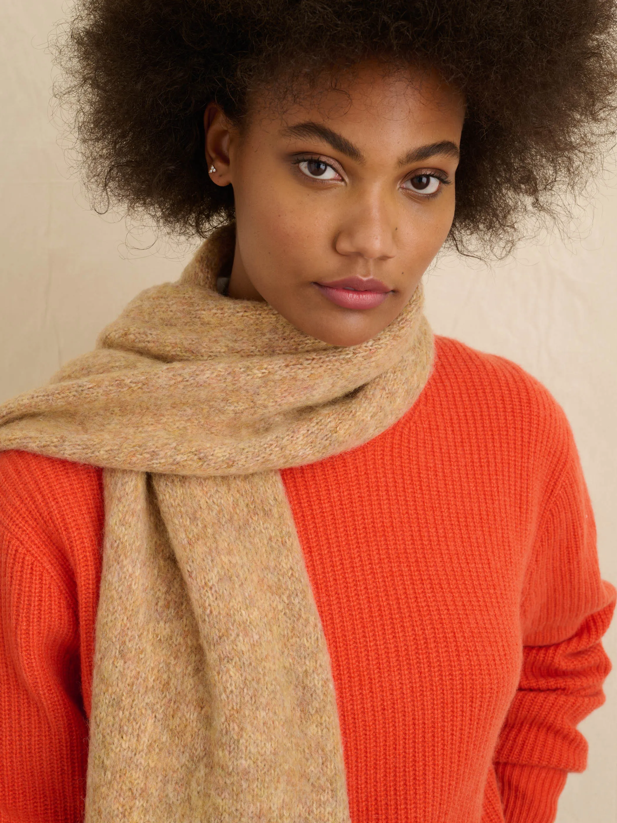 Oversized Brushed Wool Scarf sold by Alex Mill product image thumbnail 5