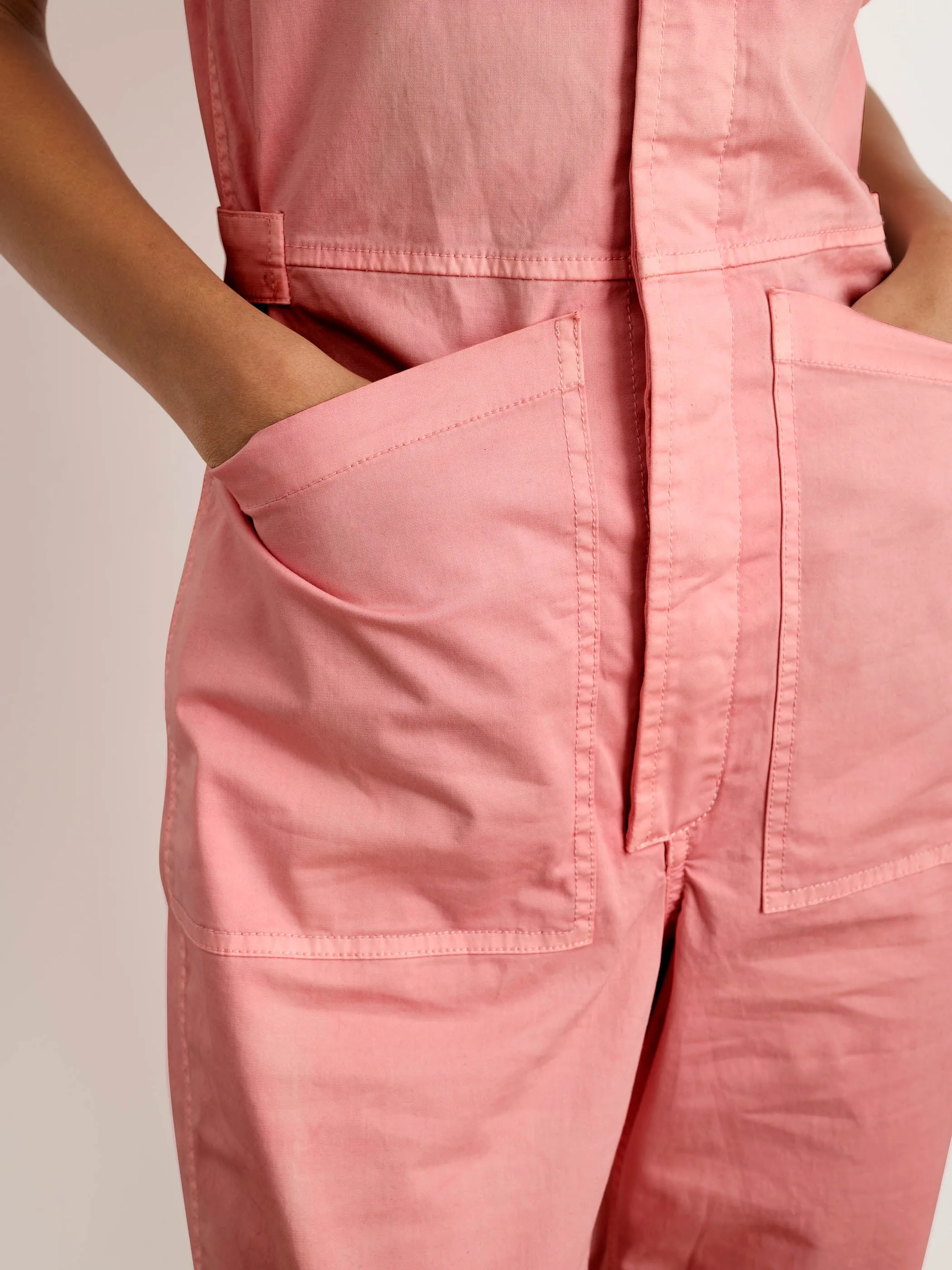 Botanical Dyed Standard Short Sleeve Jumpsuit sold by Alex Mill product image thumbnail 5