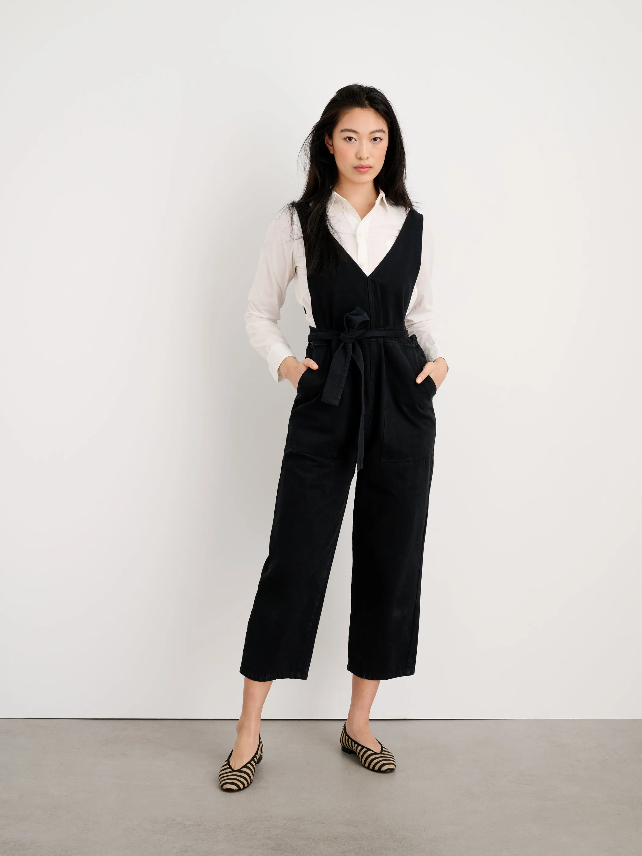 Ollie Overall in Recycled Denim sold by Alex Mill product image thumbnail 2
