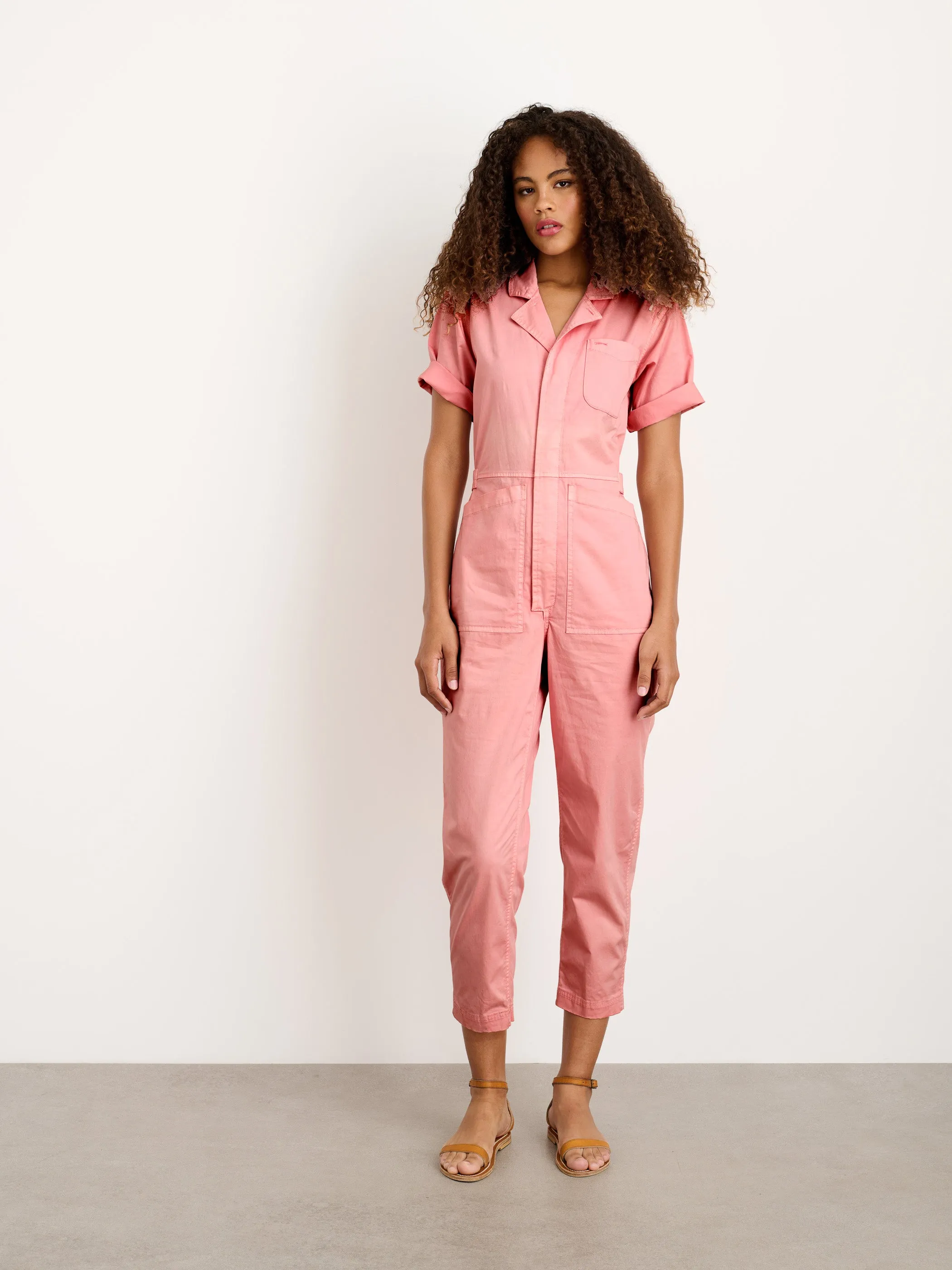 Botanical Dyed Standard Short Sleeve Jumpsuit sold by Alex Mill product image thumbnail 2