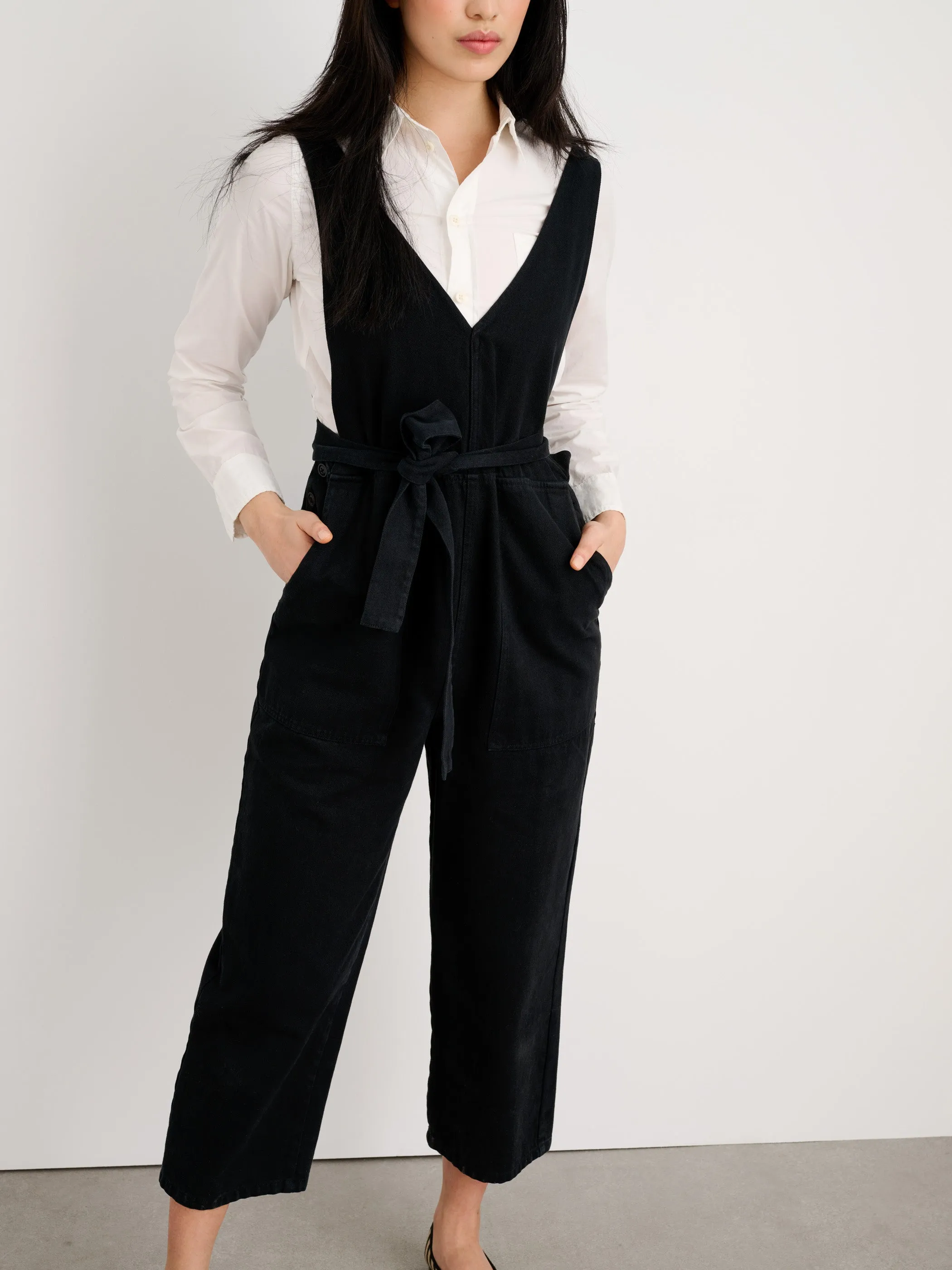 Ollie Overall in Recycled Denim sold by Alex Mill product image thumbnail 3