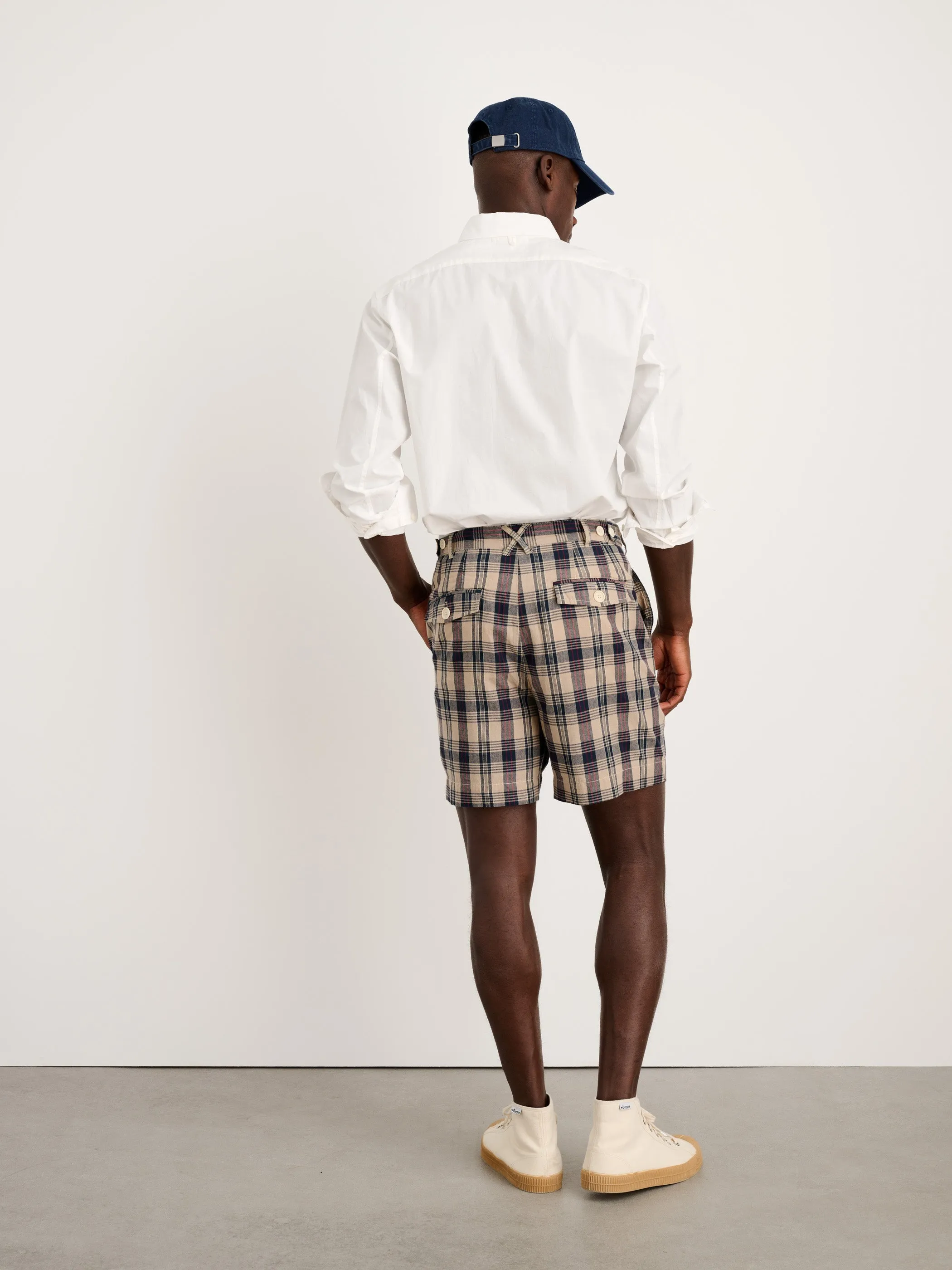 Flat Front Shorts in Madras sold by Alex Mill product image thumbnail 5