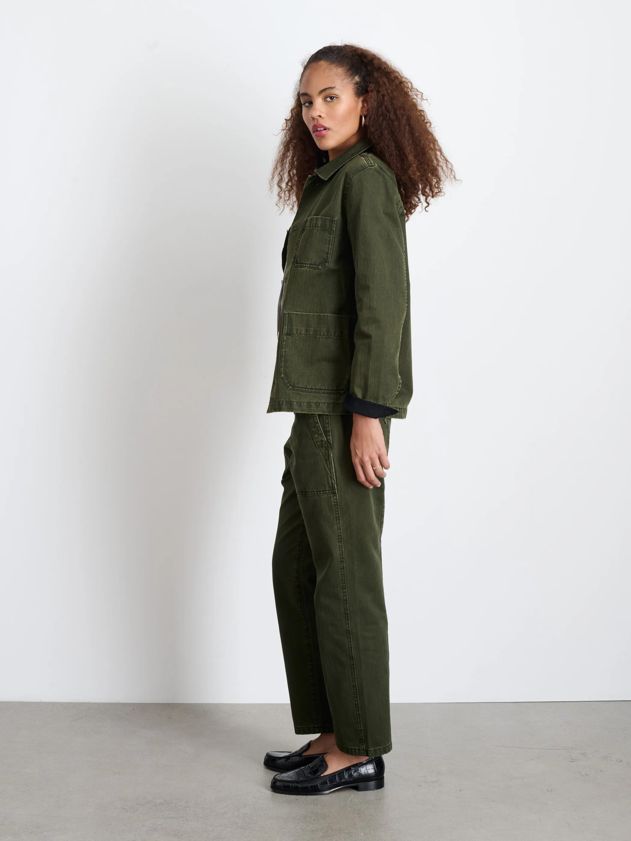 Britt Work Jacket in Herringbone sold by Alex Mill product image thumbnail 4