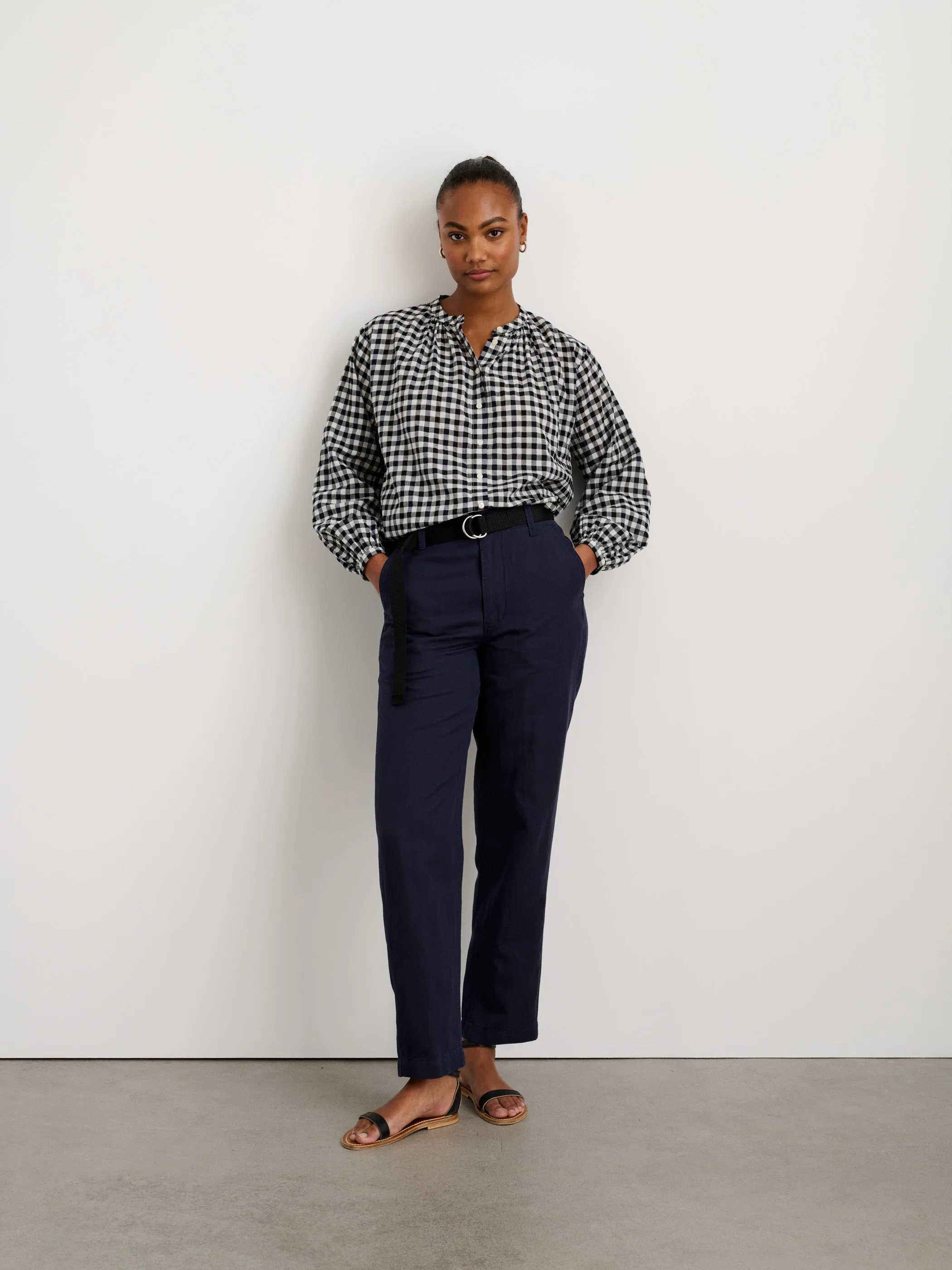 Mia Pant in Drapey Twill sold by Alex Mill product image thumbnail 2