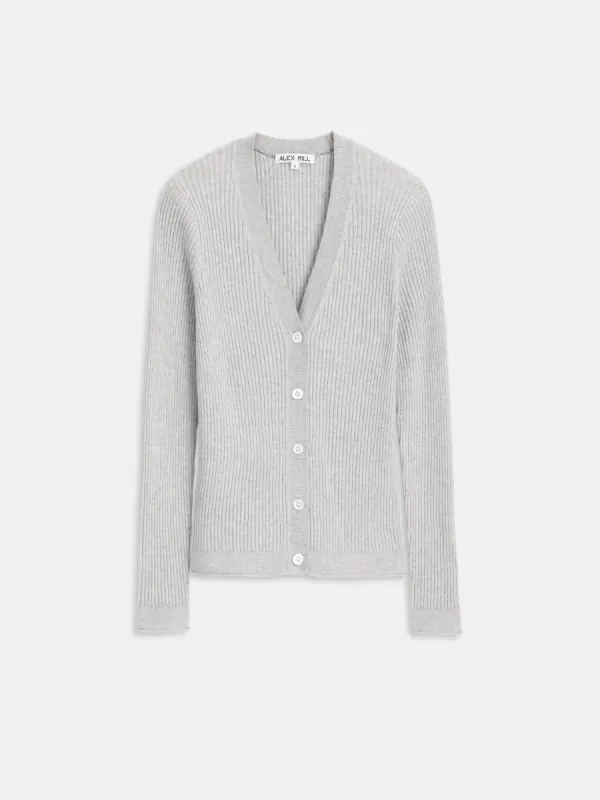 V-Neck Ribbed Cardigan sold by Alex Mill