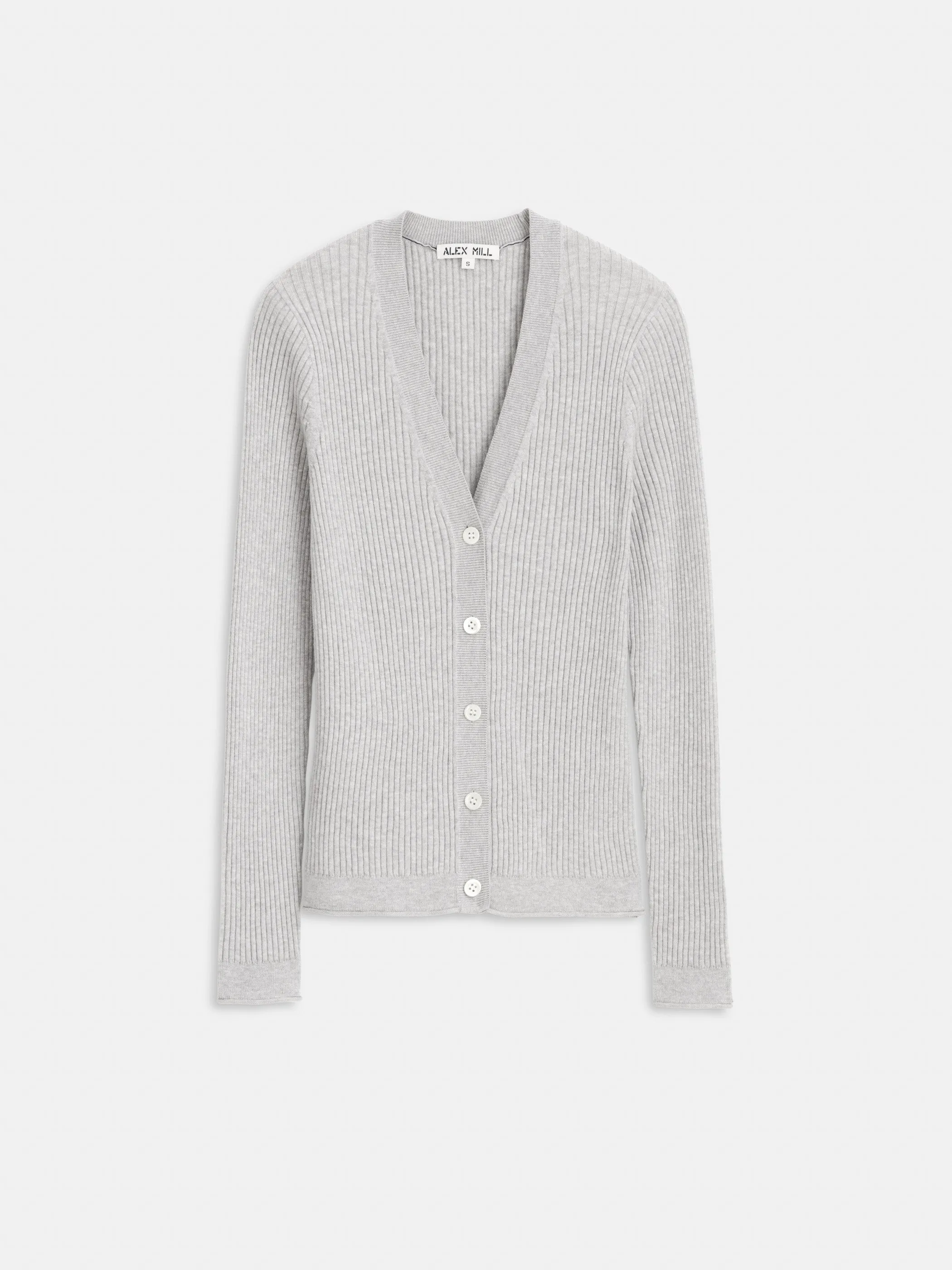 V-Neck Ribbed Cardigan sold by Alex Mill