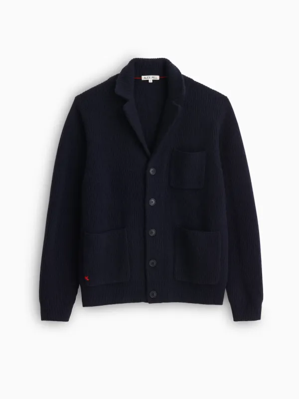 Mitchell Cardigan In Washed Cashmere sold by Alex Mill
