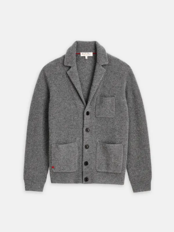 Mitchell Cardigan in Washed Cashmere sold by Alex Mill