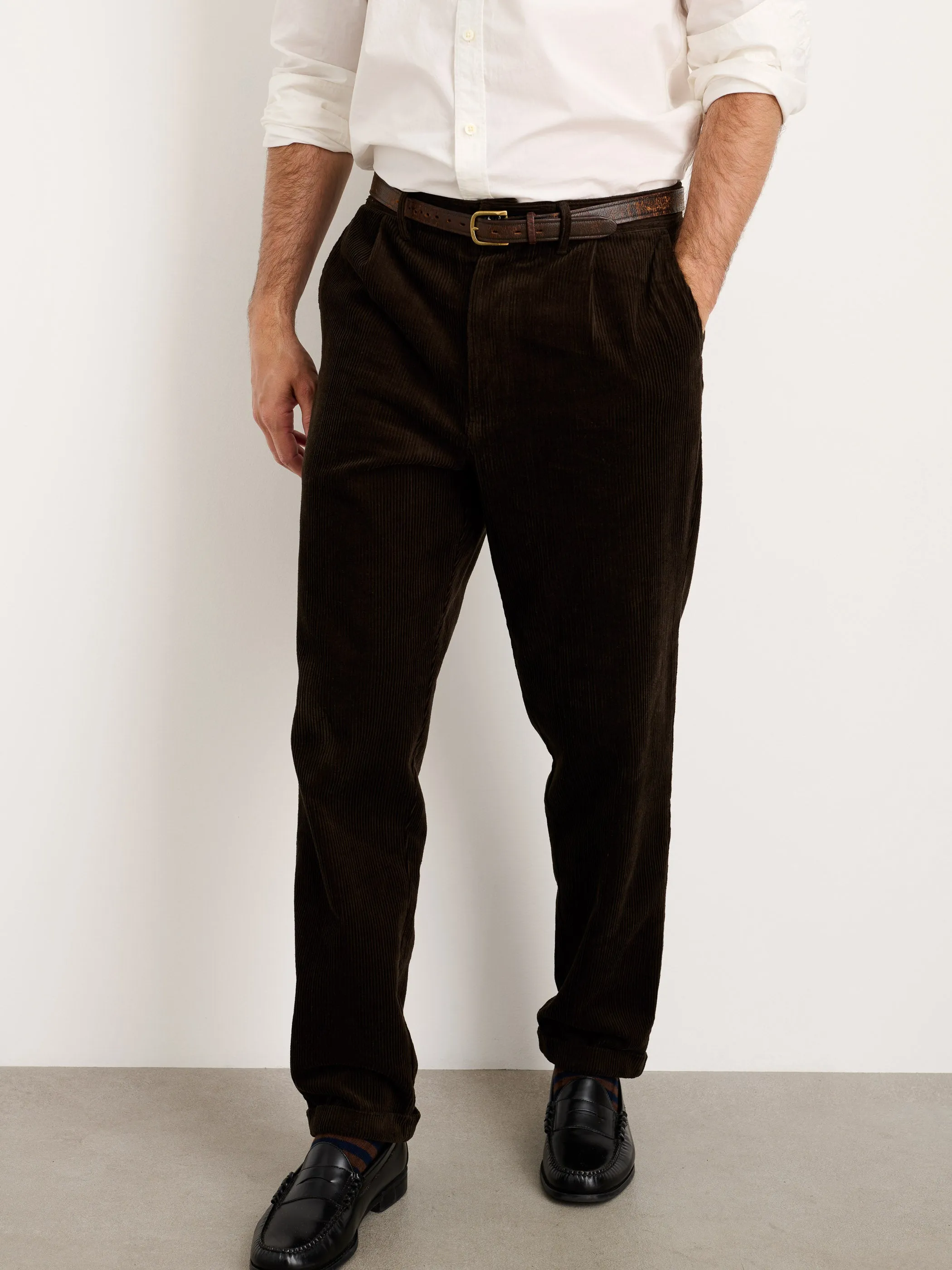 Standard Pleated Pant in Corduroy (Long Inseam) sold by Alex Mill product image thumbnail 3