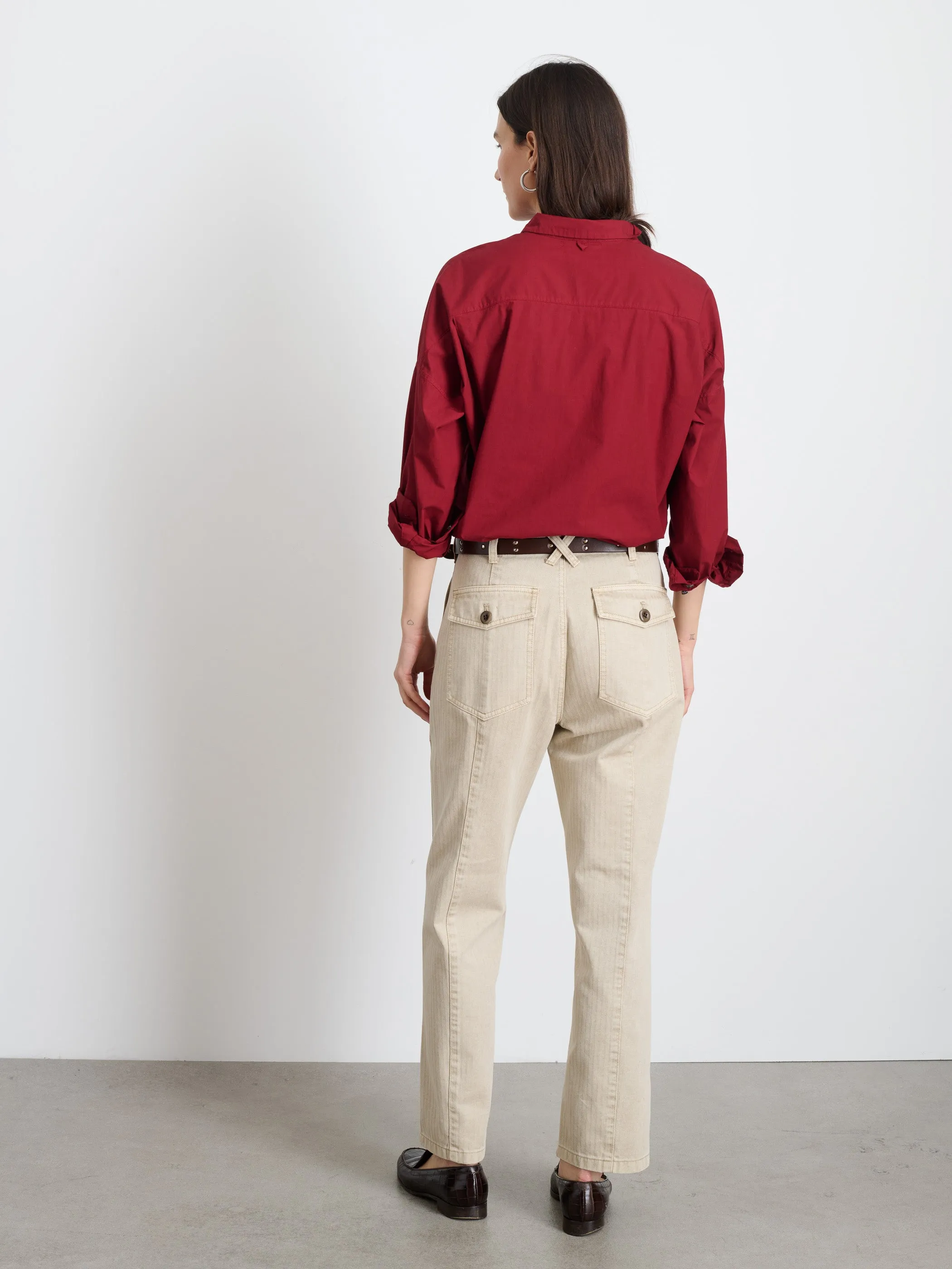 Jo Shirt In Cotton Poplin sold by Alex Mill product image thumbnail 5