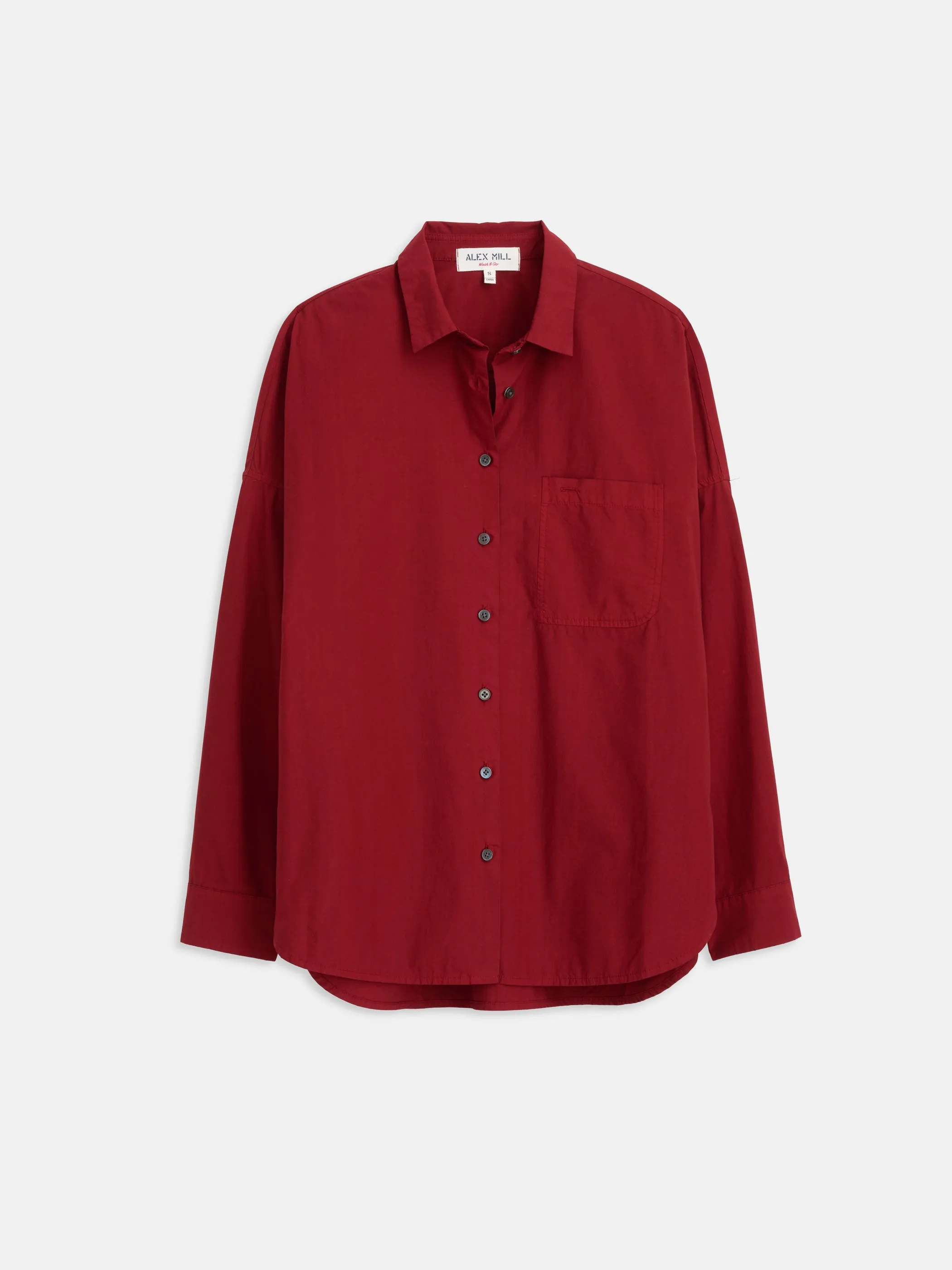 Jo Shirt In Cotton Poplin sold by Alex Mill
