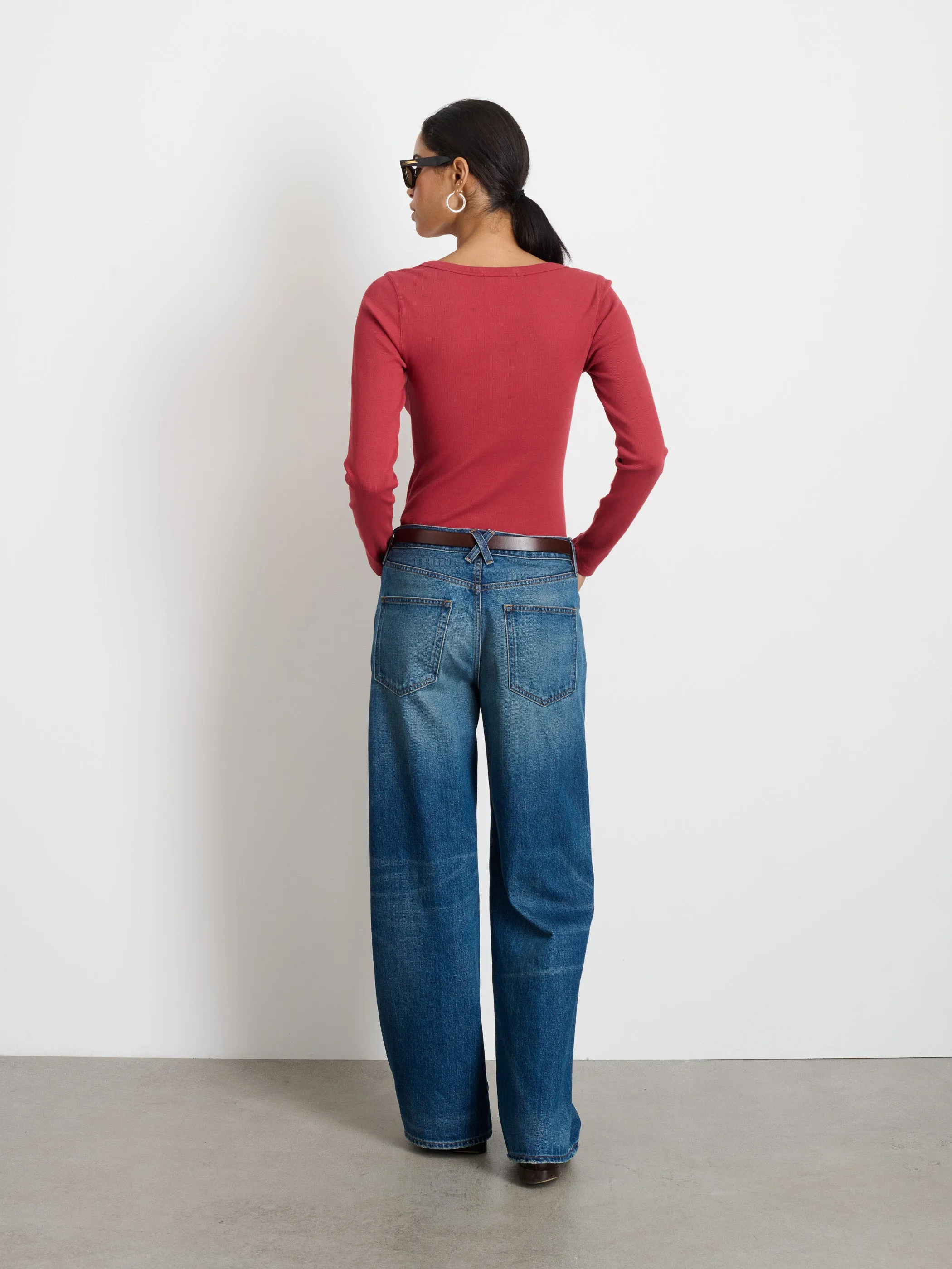 Everyday Ribbed Henley sold by Alex Mill product image thumbnail 5