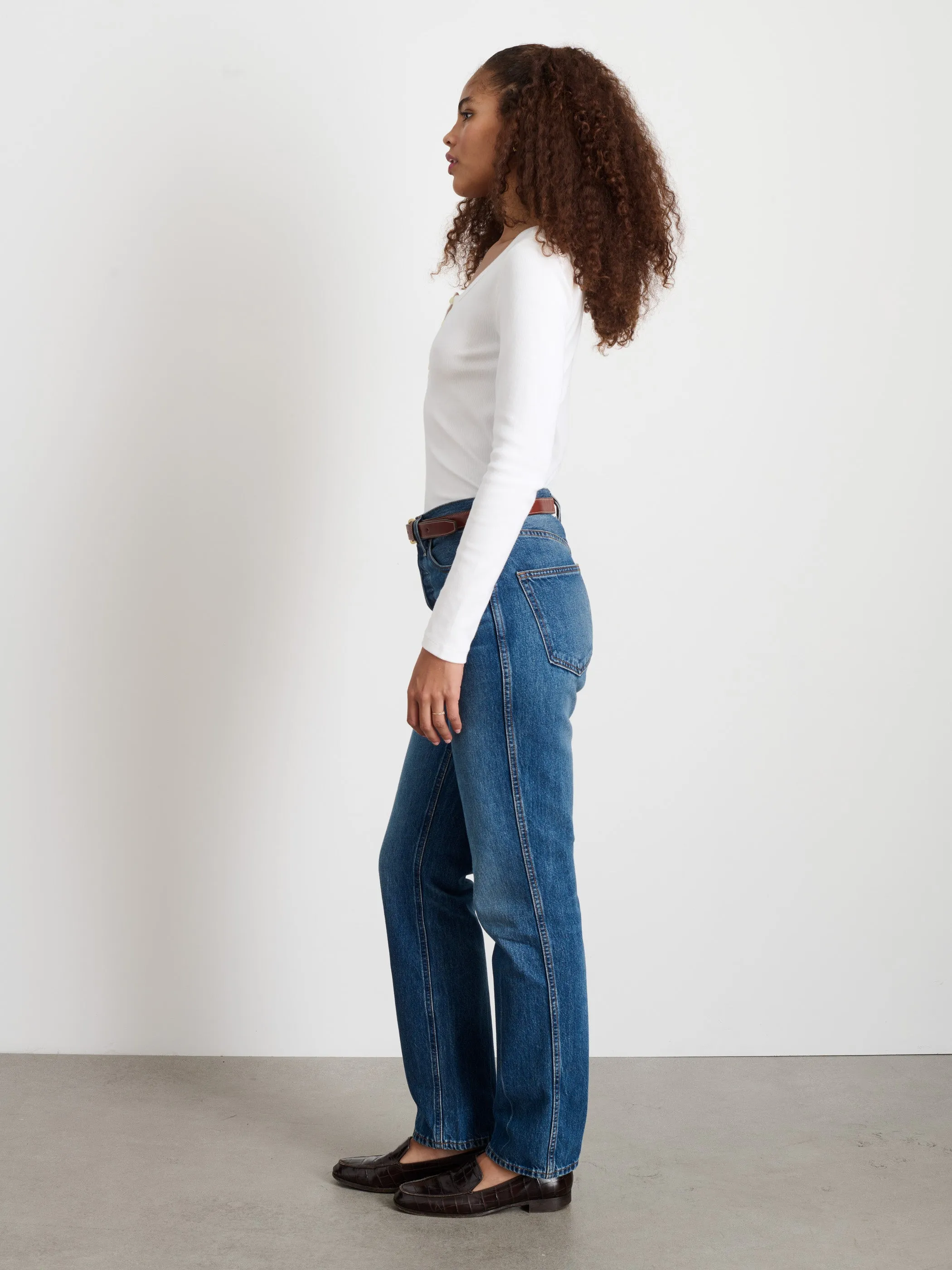 Everyday Ribbed Henley sold by Alex Mill product image thumbnail 4