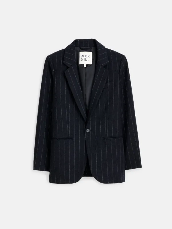 Soho Blazer In Chalk Stripe Wool sold by Alex Mill