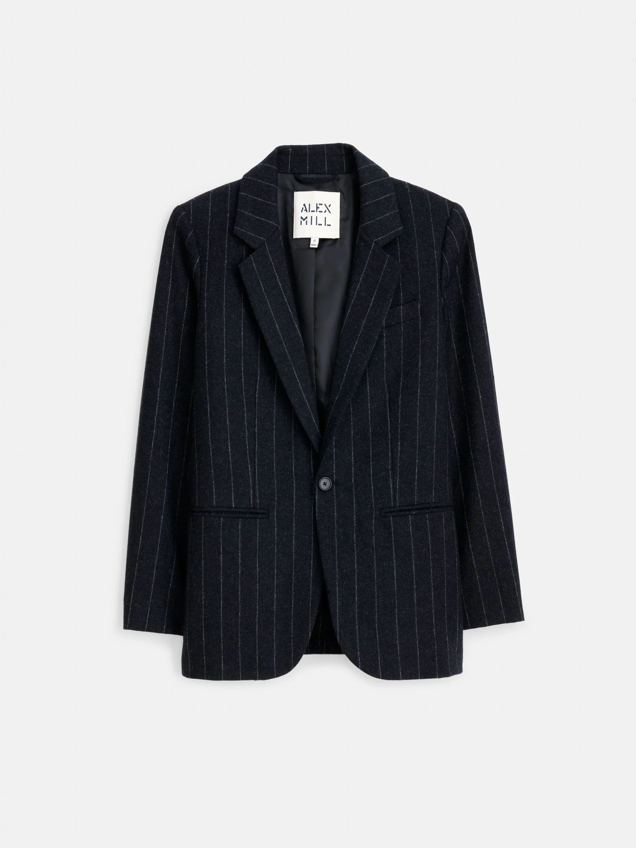 Soho Blazer In Chalk Stripe Wool sold by Alex Mill