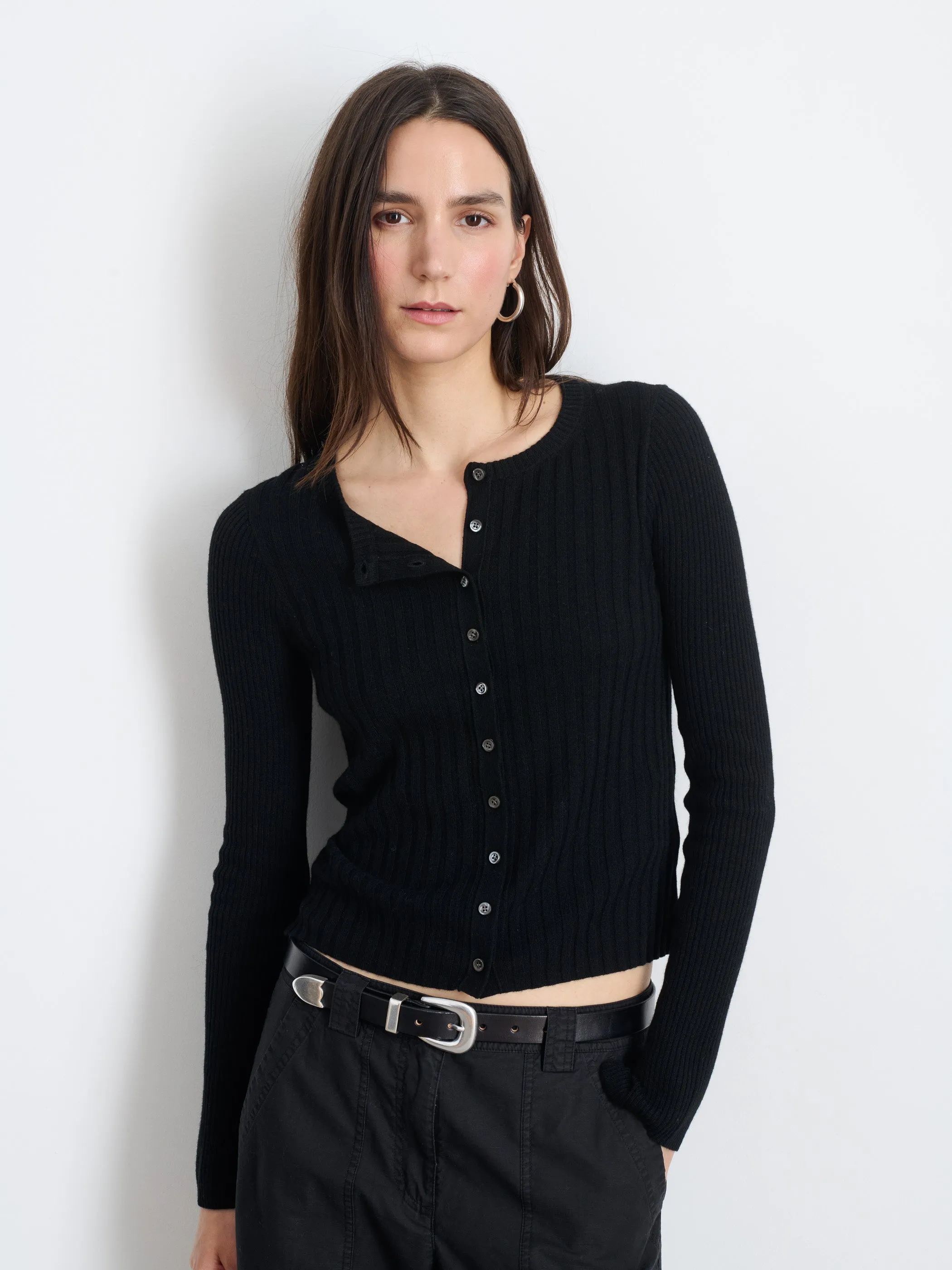 Kristin Ribbed Cardigan sold by Alex Mill product image thumbnail 2
