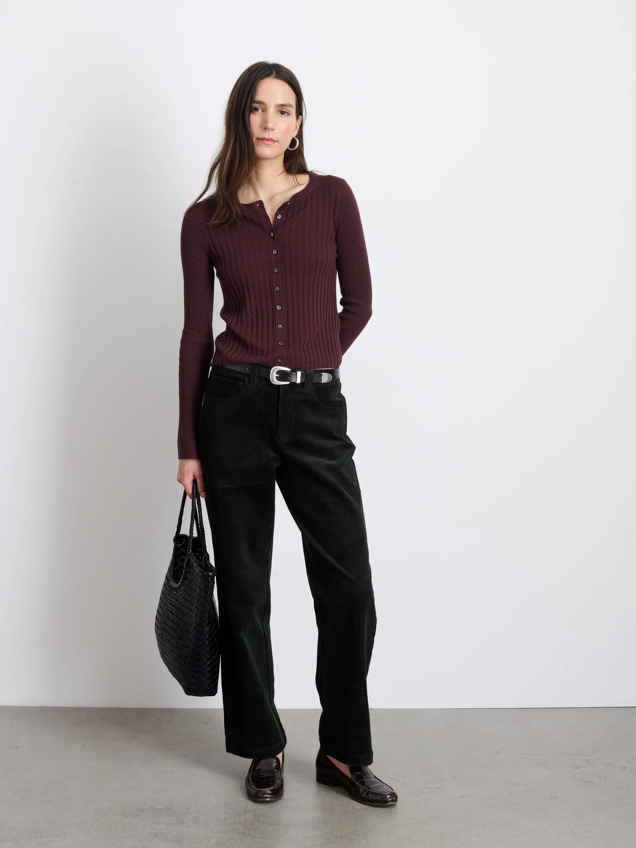 Kristin Ribbed Cardigan sold by Alex Mill product image thumbnail 3