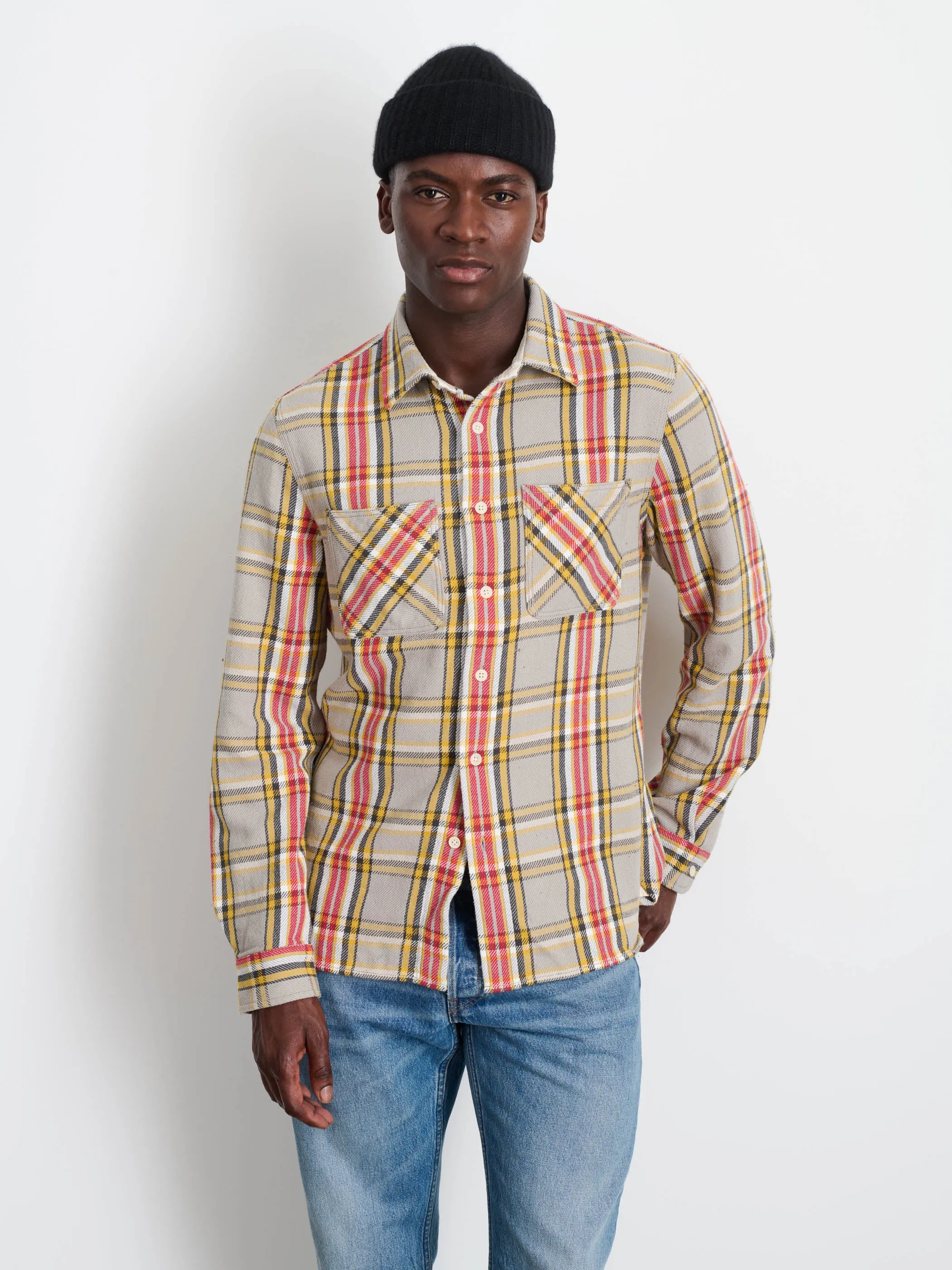 Chore Shirt In Vintage Wash Flannel sold by Alex Mill product image thumbnail 2