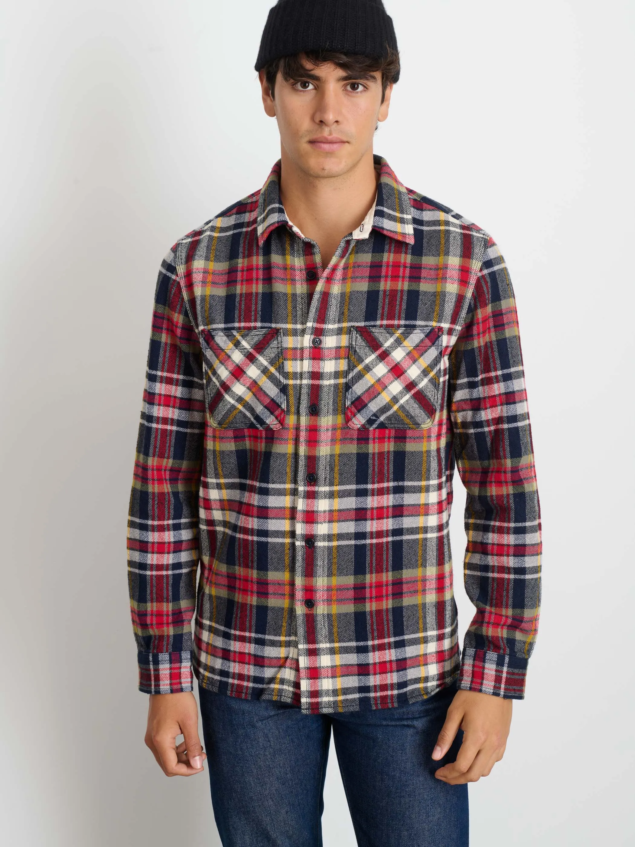 Chore Shirt In Vintage Wash Flannel sold by Alex Mill product image thumbnail 2