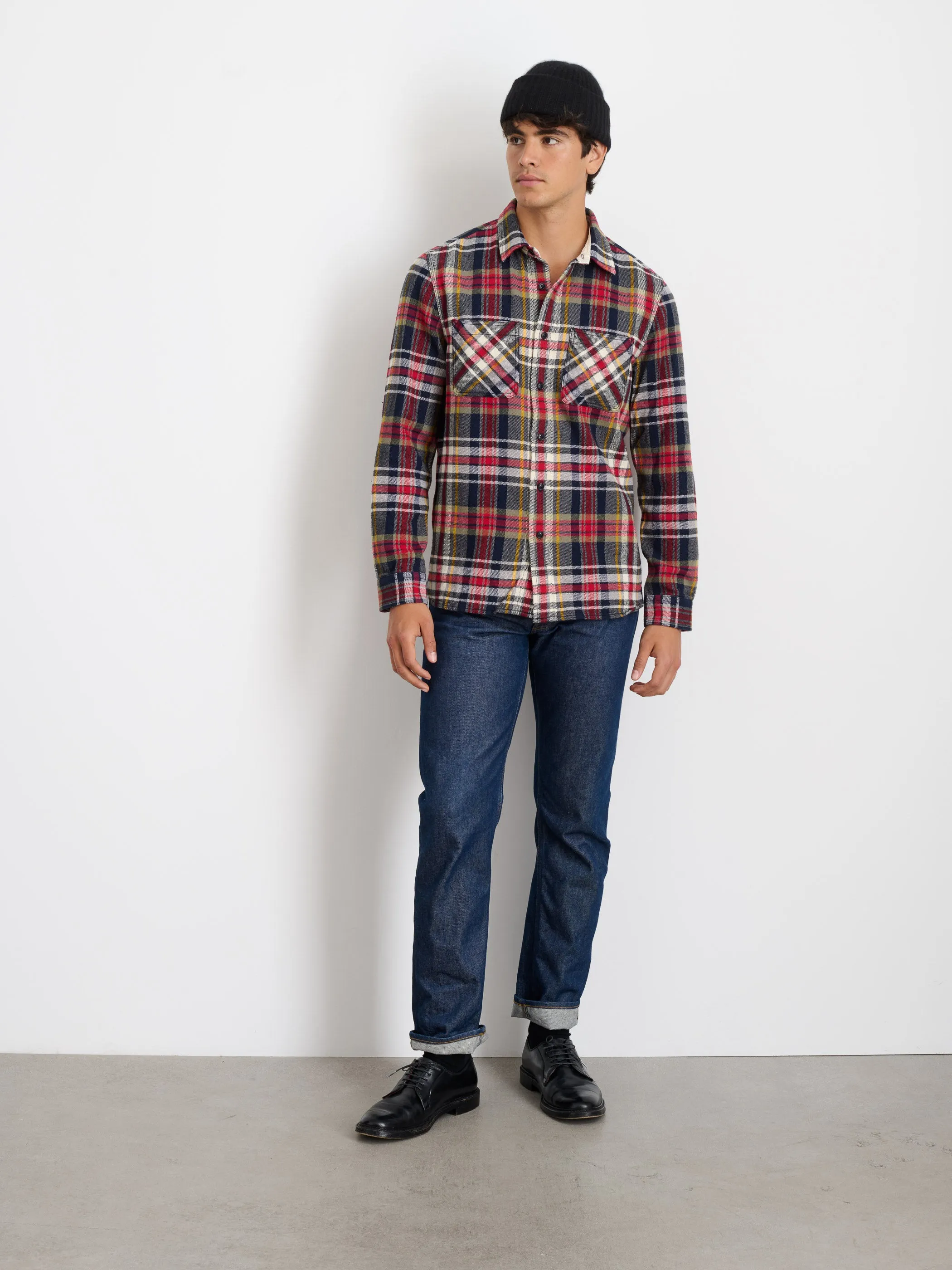 Chore Shirt In Vintage Wash Flannel sold by Alex Mill product image thumbnail 3