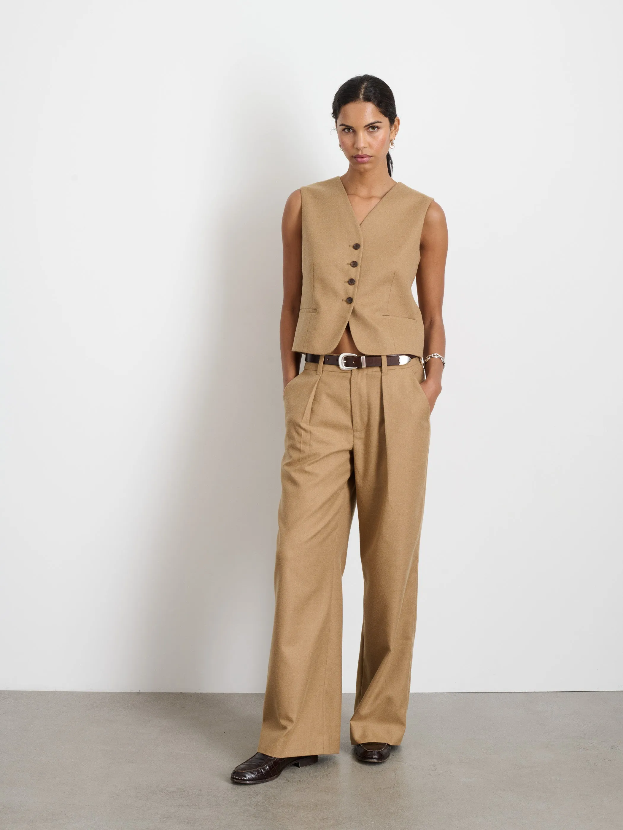 Soho Vest In Wool sold by Alex Mill product image thumbnail 2