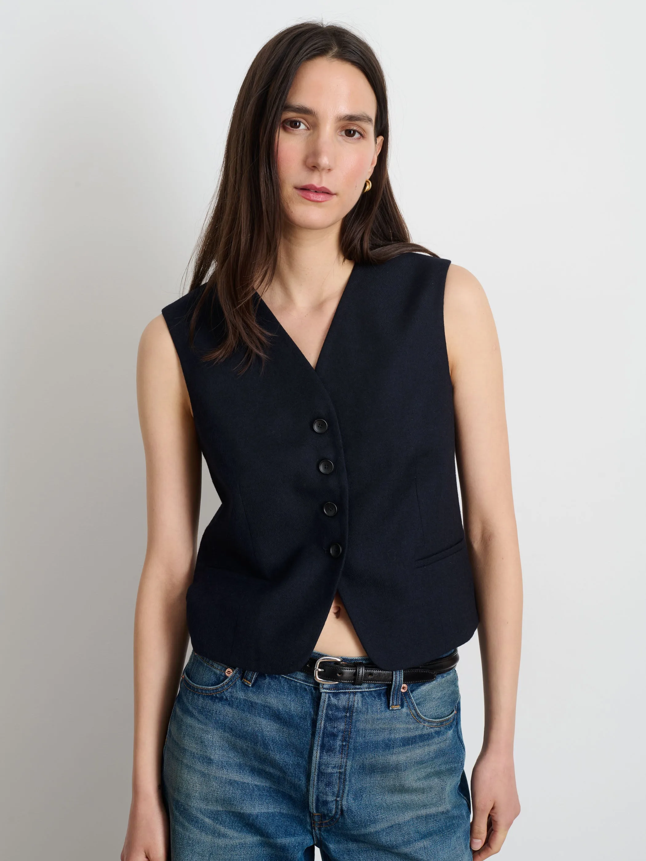 Soho Vest In Wool sold by Alex Mill product image thumbnail 2
