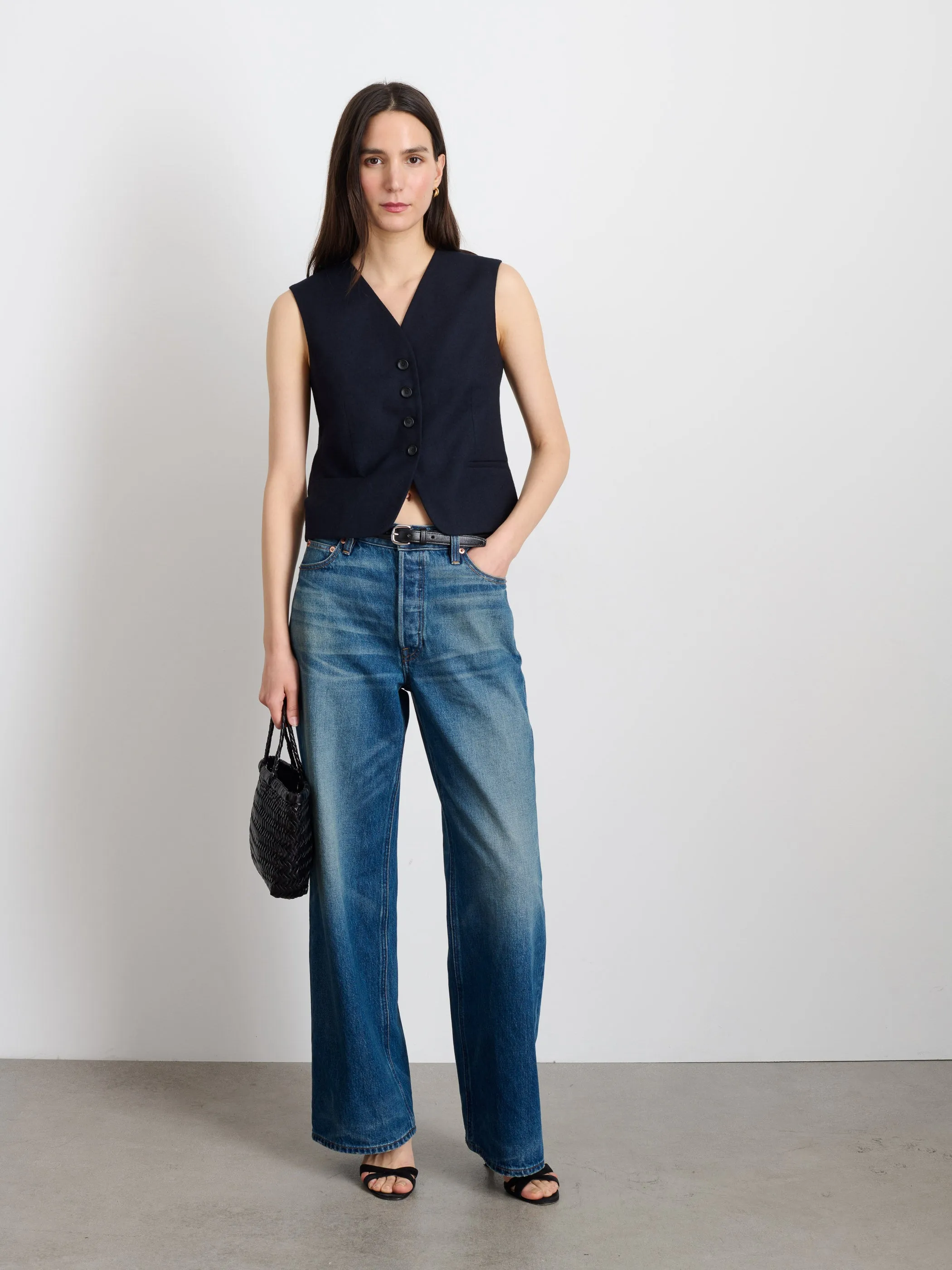 Soho Vest In Wool sold by Alex Mill product image thumbnail 3