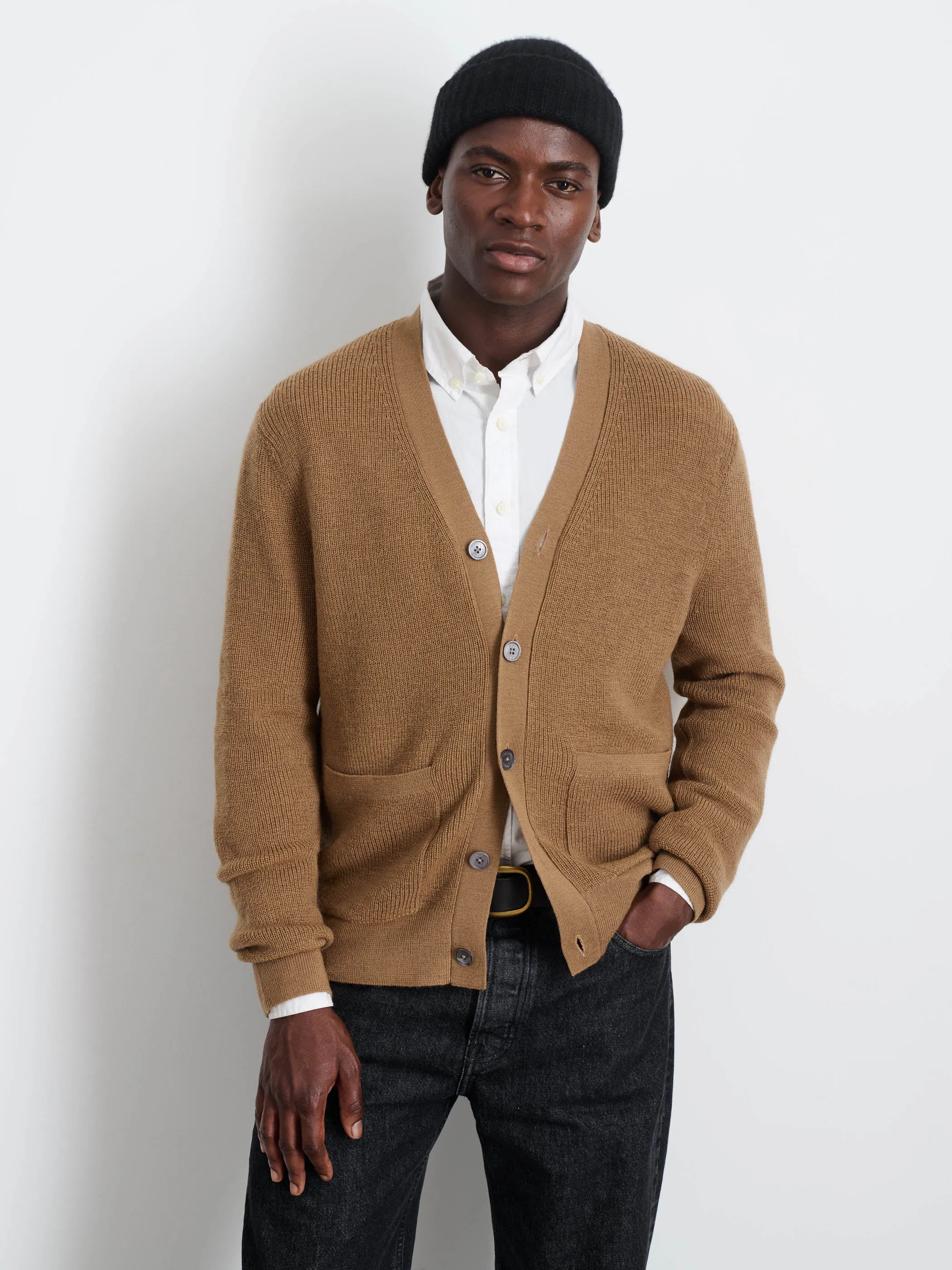 Samuel Cardigan In Wool sold by Alex Mill product image thumbnail 2