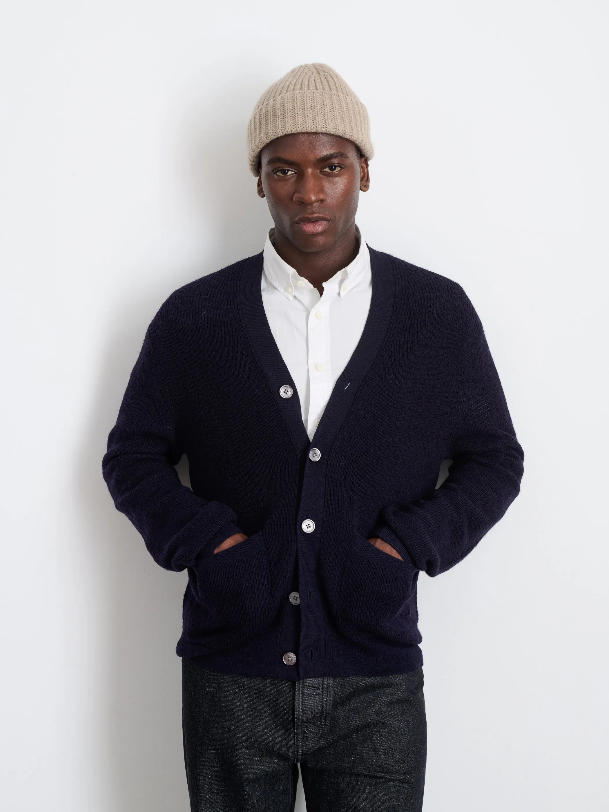 Samuel Cardigan In Wool sold by Alex Mill product image thumbnail 3