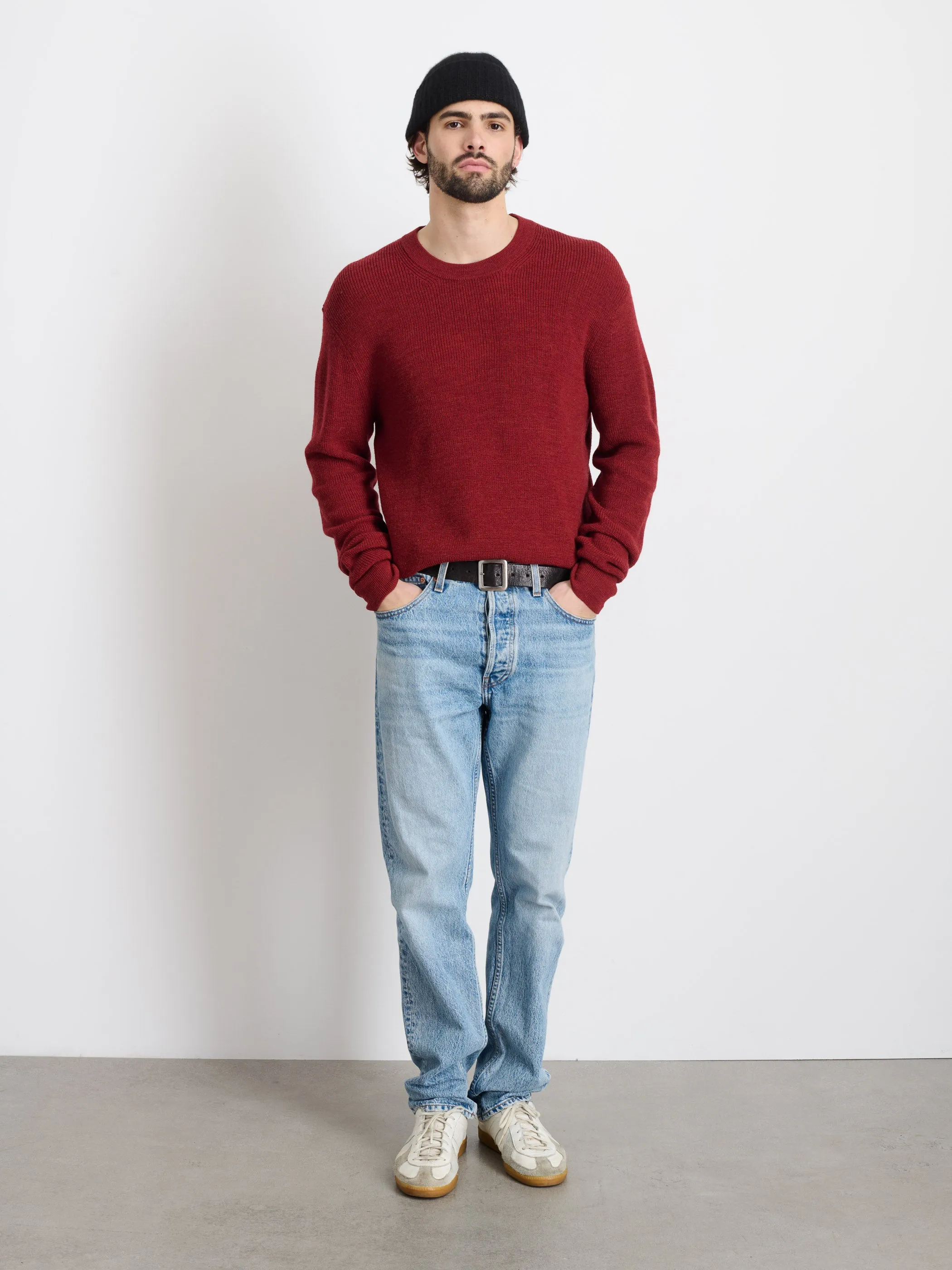 Hank Crewneck Sweater In Wool sold by Alex Mill product image thumbnail 3