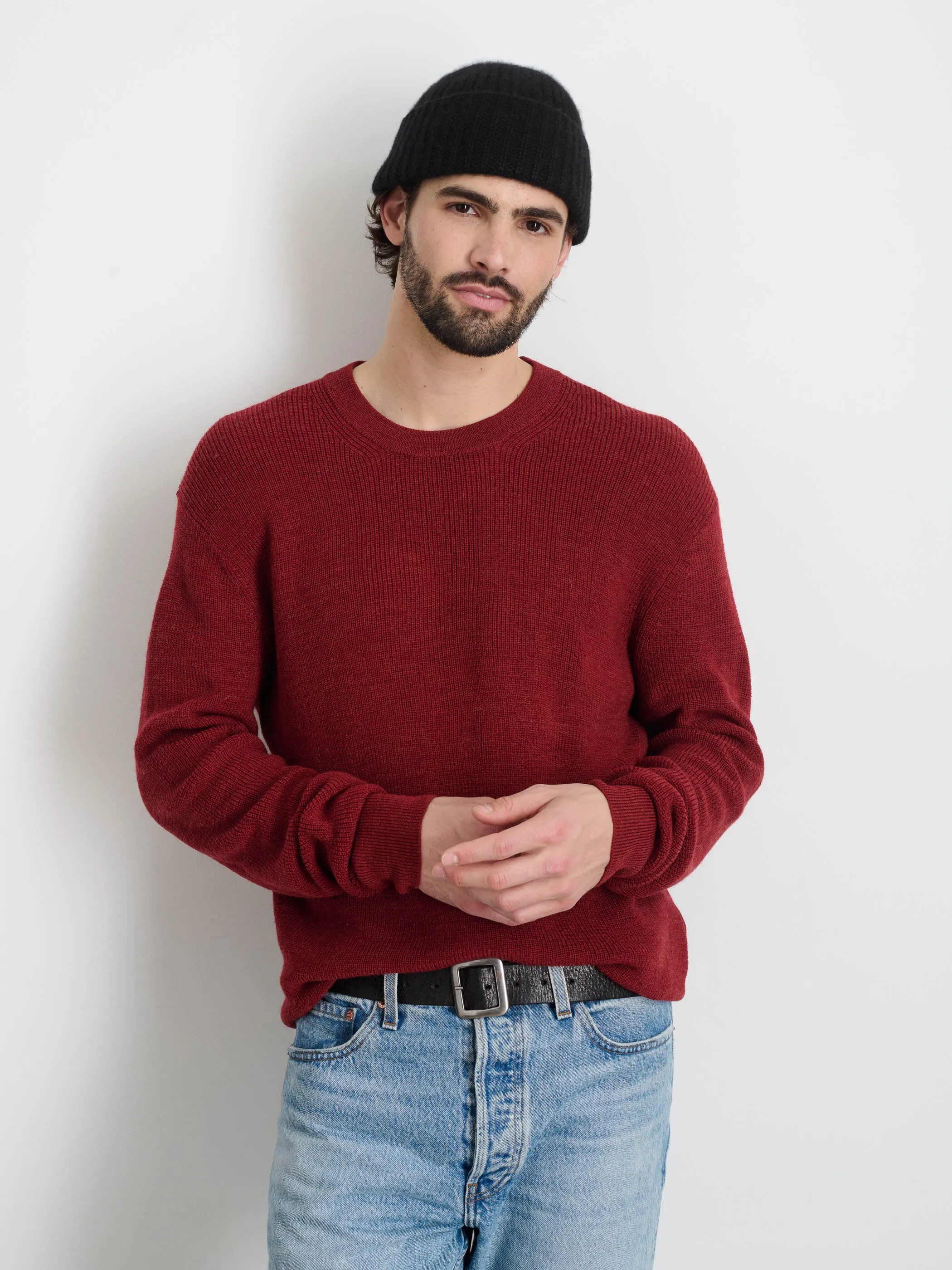 Hank Crewneck Sweater In Wool sold by Alex Mill product image thumbnail 2