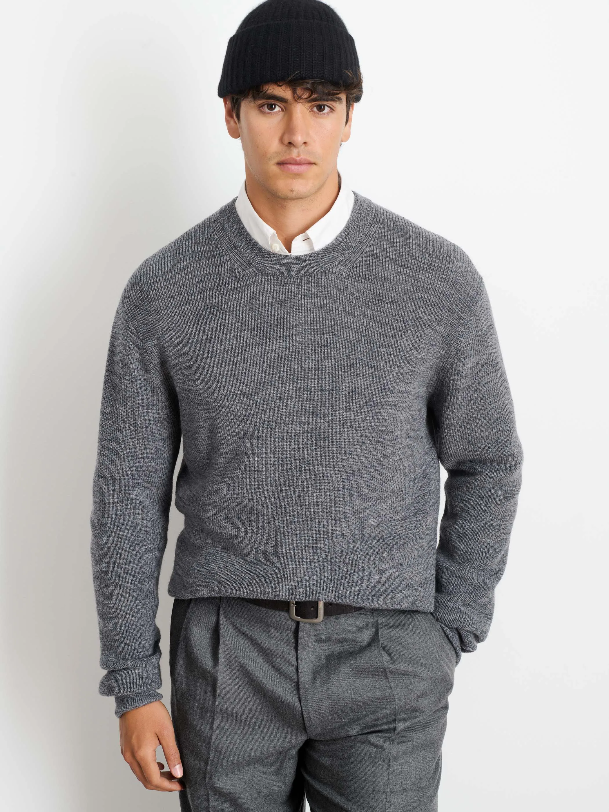 Hank Crewneck Sweater In Wool sold by Alex Mill product image thumbnail 2