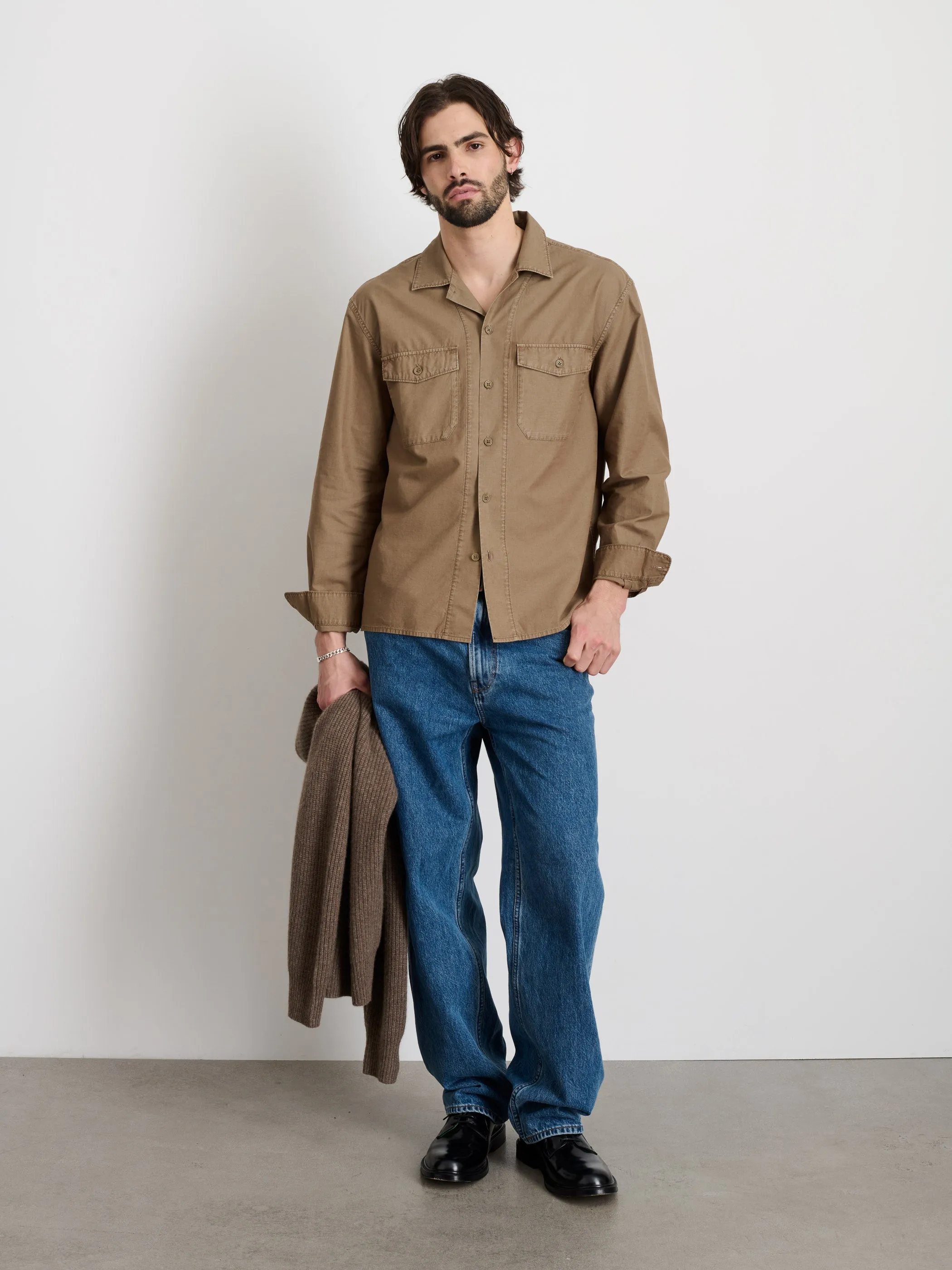 Field Shirt In Crosshatch Cotton sold by Alex Mill product image thumbnail 3