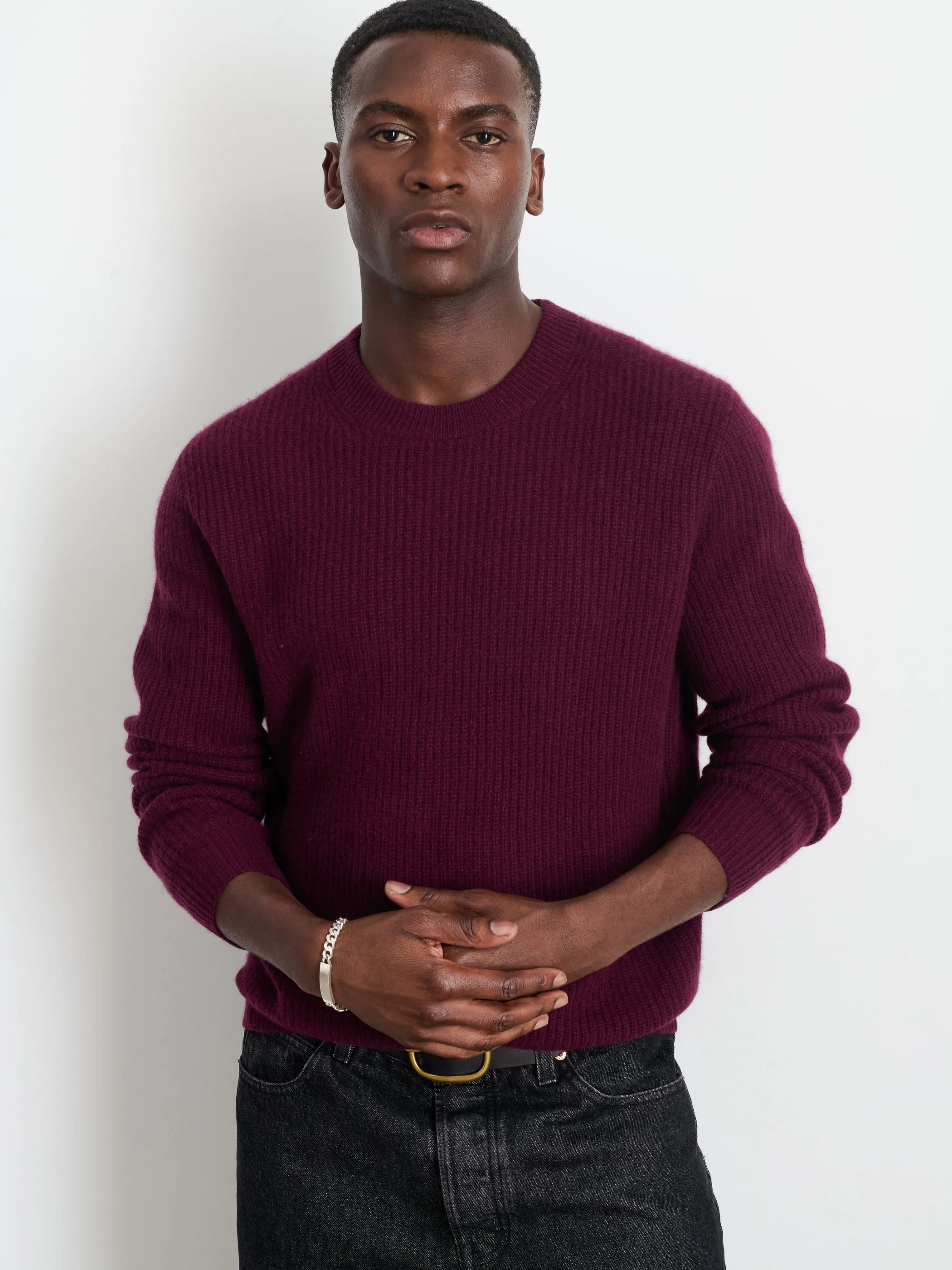Jordan Sweater In Washed Cashmere sold by Alex Mill product image thumbnail 2