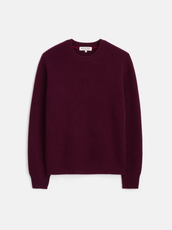 Jordan Sweater In Washed Cashmere sold by Alex Mill