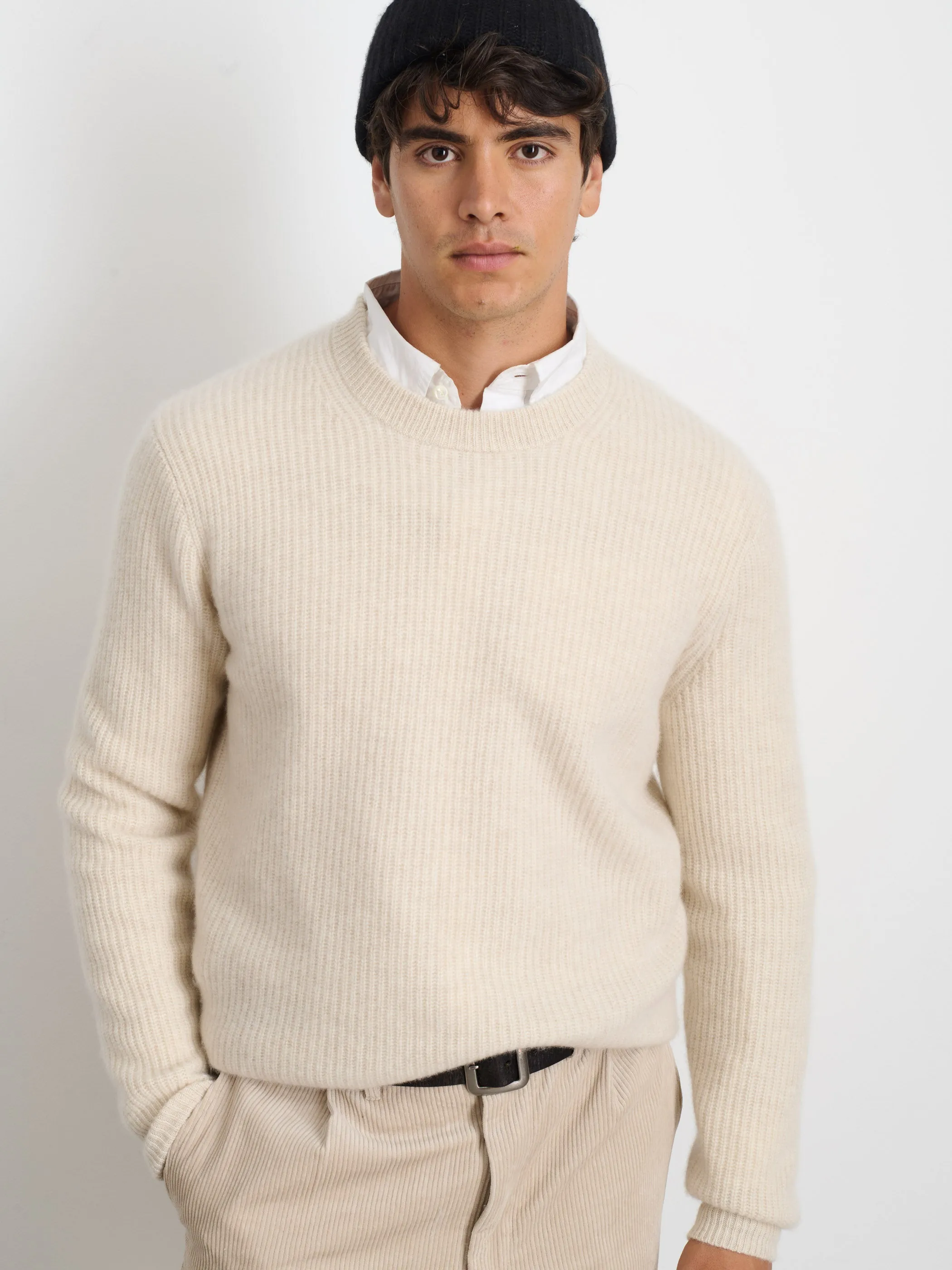 Jordan Sweater In Washed Cashmere sold by Alex Mill product image thumbnail 2