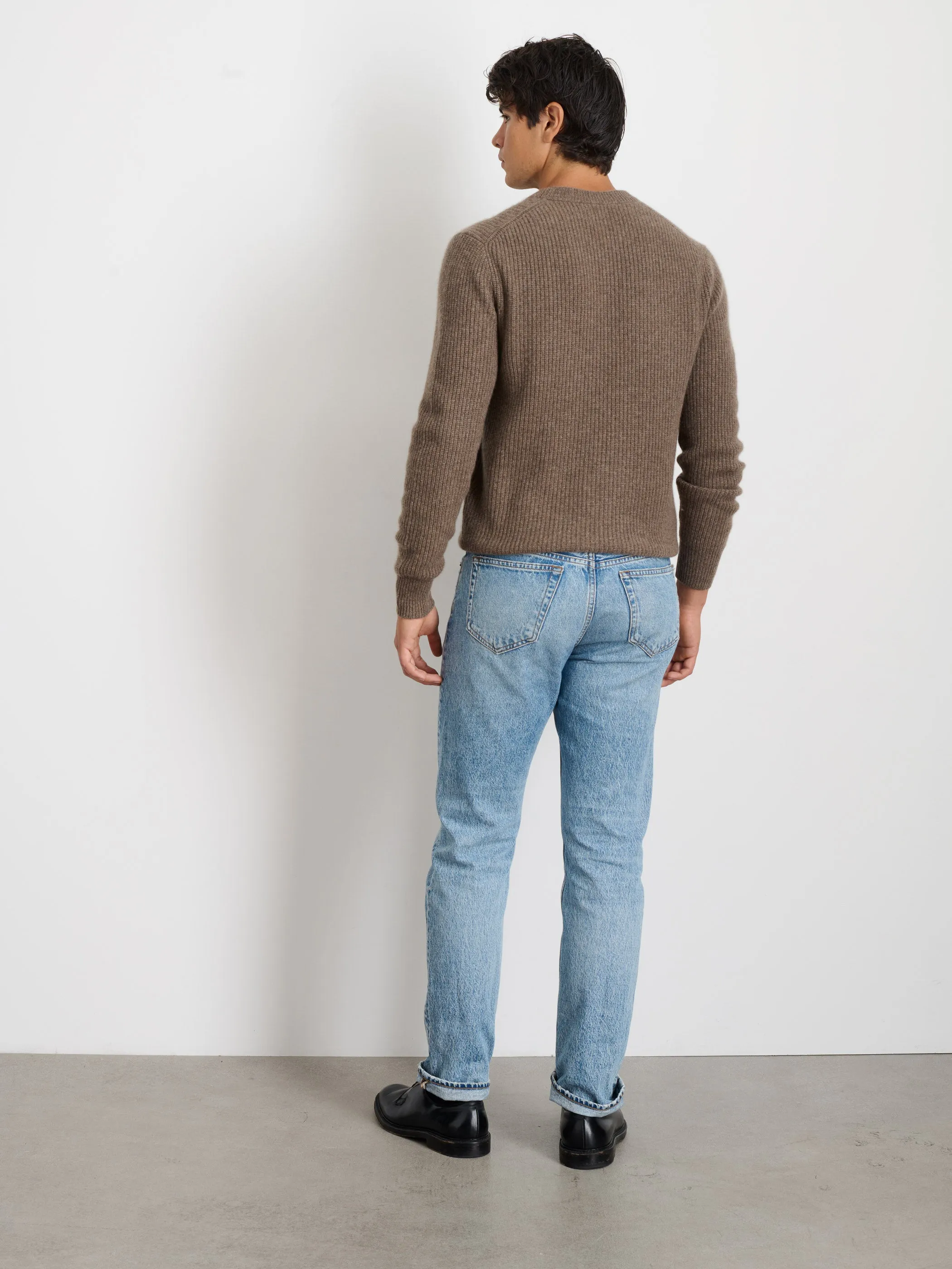 Jordan Sweater In Washed Cashmere sold by Alex Mill product image thumbnail 5