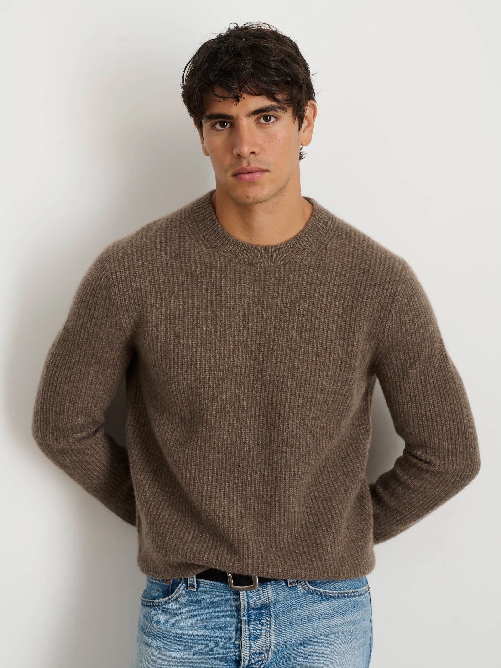 Jordan Sweater In Washed Cashmere sold by Alex Mill product image thumbnail 2