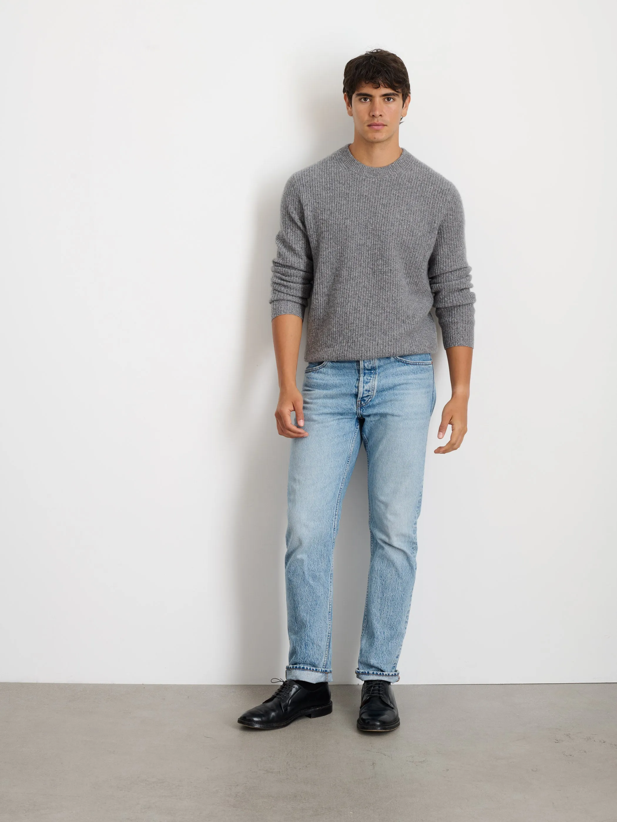 Jordan Sweater In Washed Cashmere sold by Alex Mill product image thumbnail 2