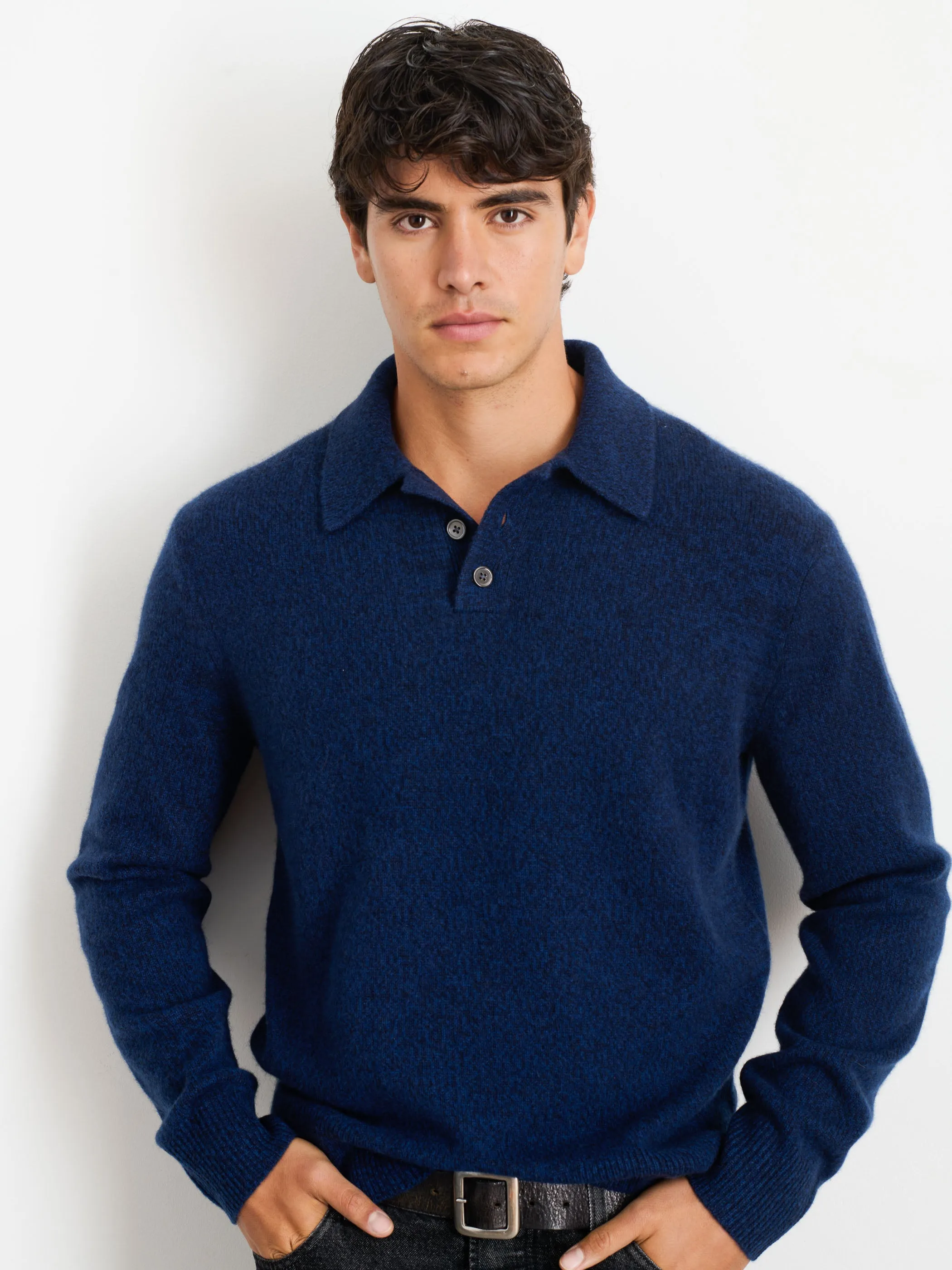 Jacob Polo Sweater In Cashmere sold by Alex Mill product image thumbnail 2