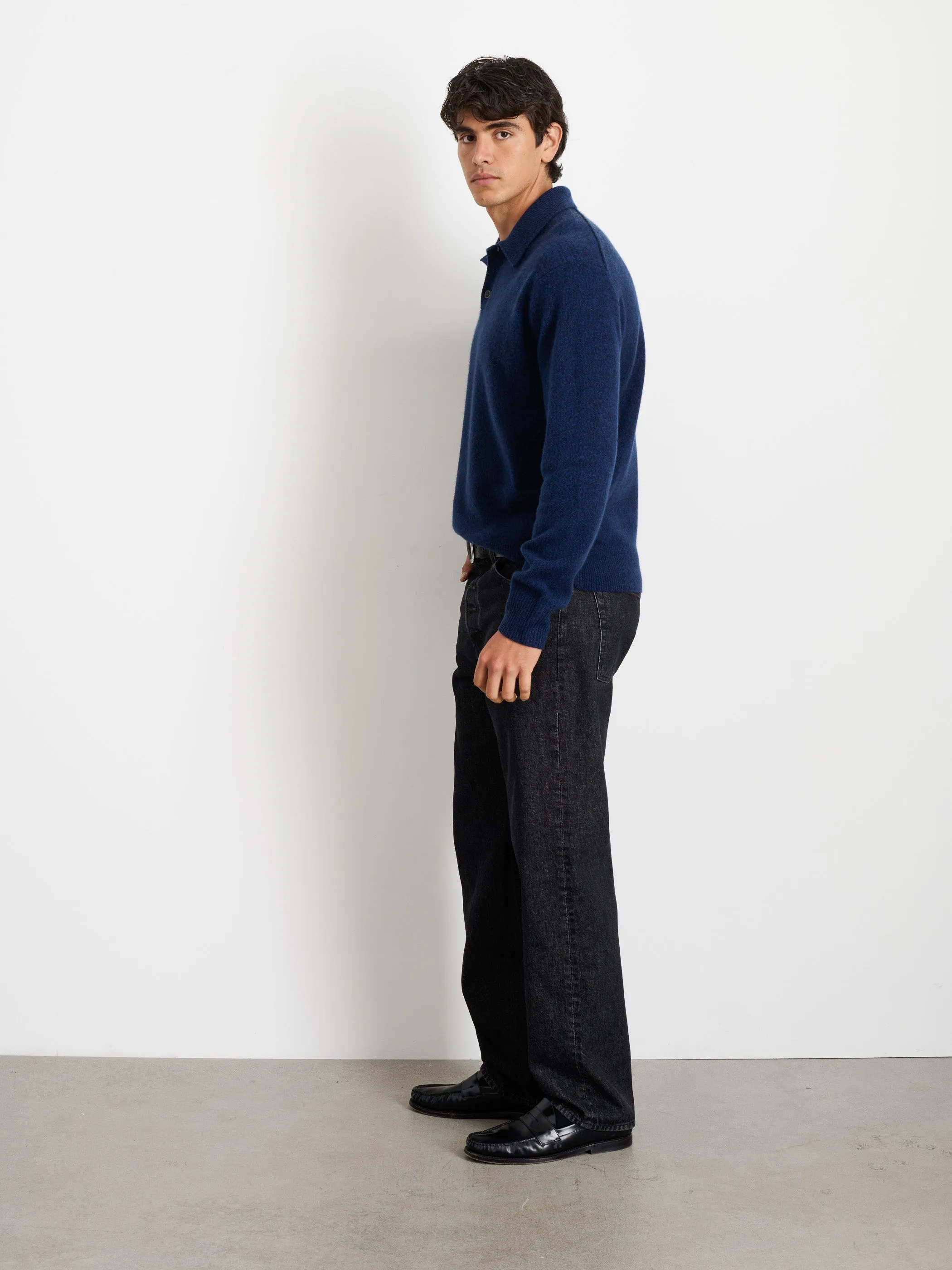Jacob Polo Sweater In Cashmere sold by Alex Mill product image thumbnail 4