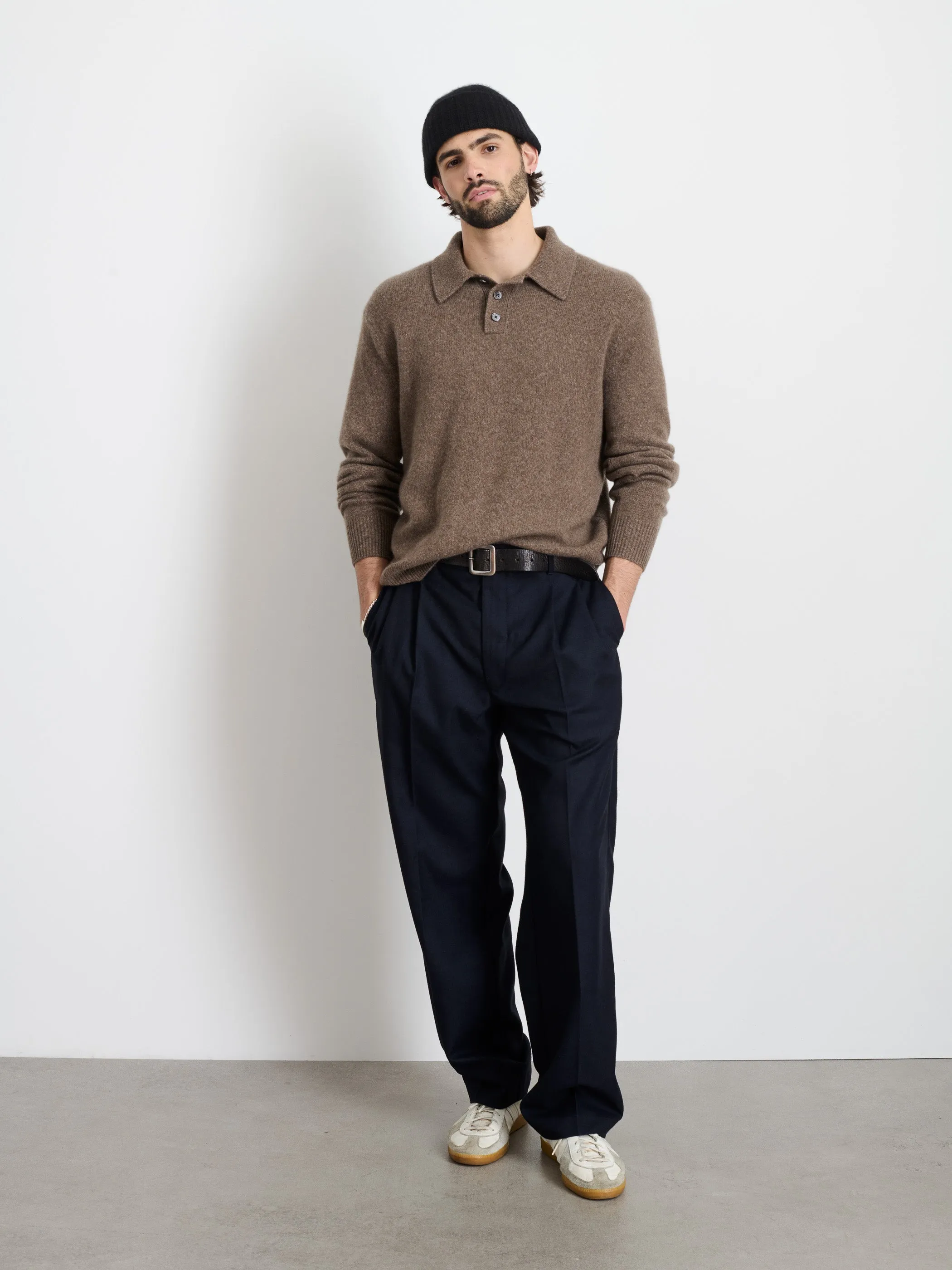 Jacob Polo Sweater In Cashmere sold by Alex Mill product image thumbnail 2