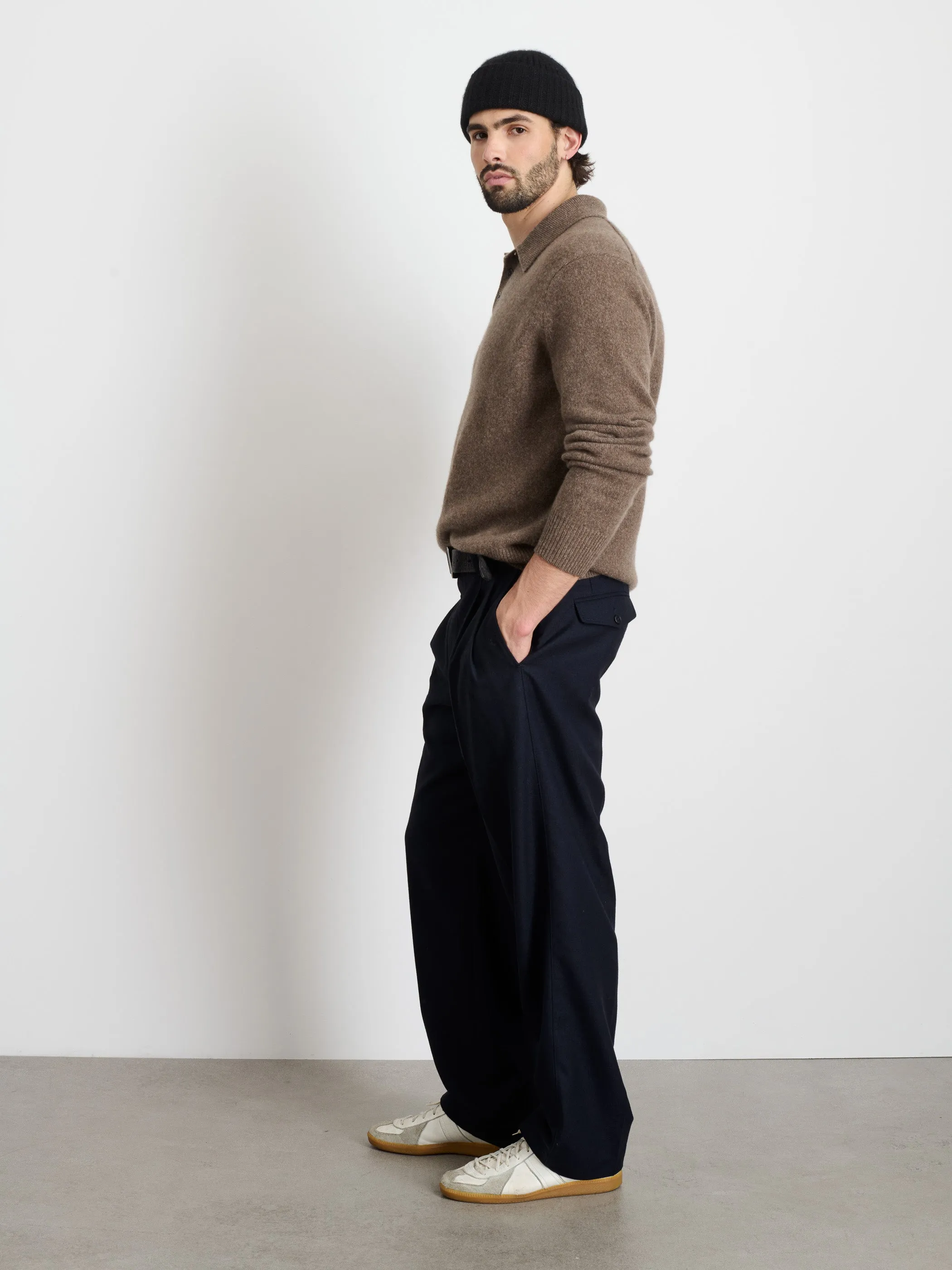 Jacob Polo Sweater In Cashmere sold by Alex Mill product image thumbnail 4